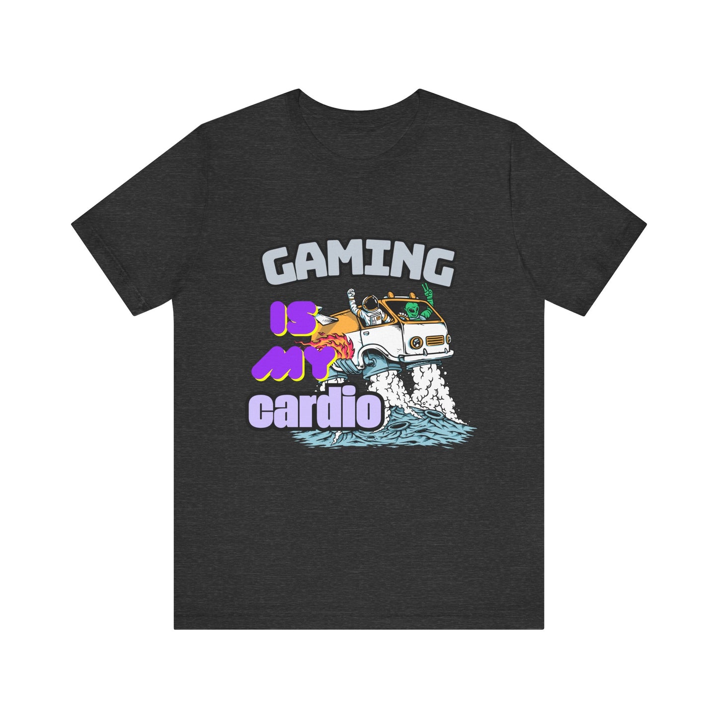 Gaming Is My Cardio Tee, Unisex Graphic T-Shirt for Gamers, Funny Gift for Birthdays, Casual Wear, Unique Gamer Apparel