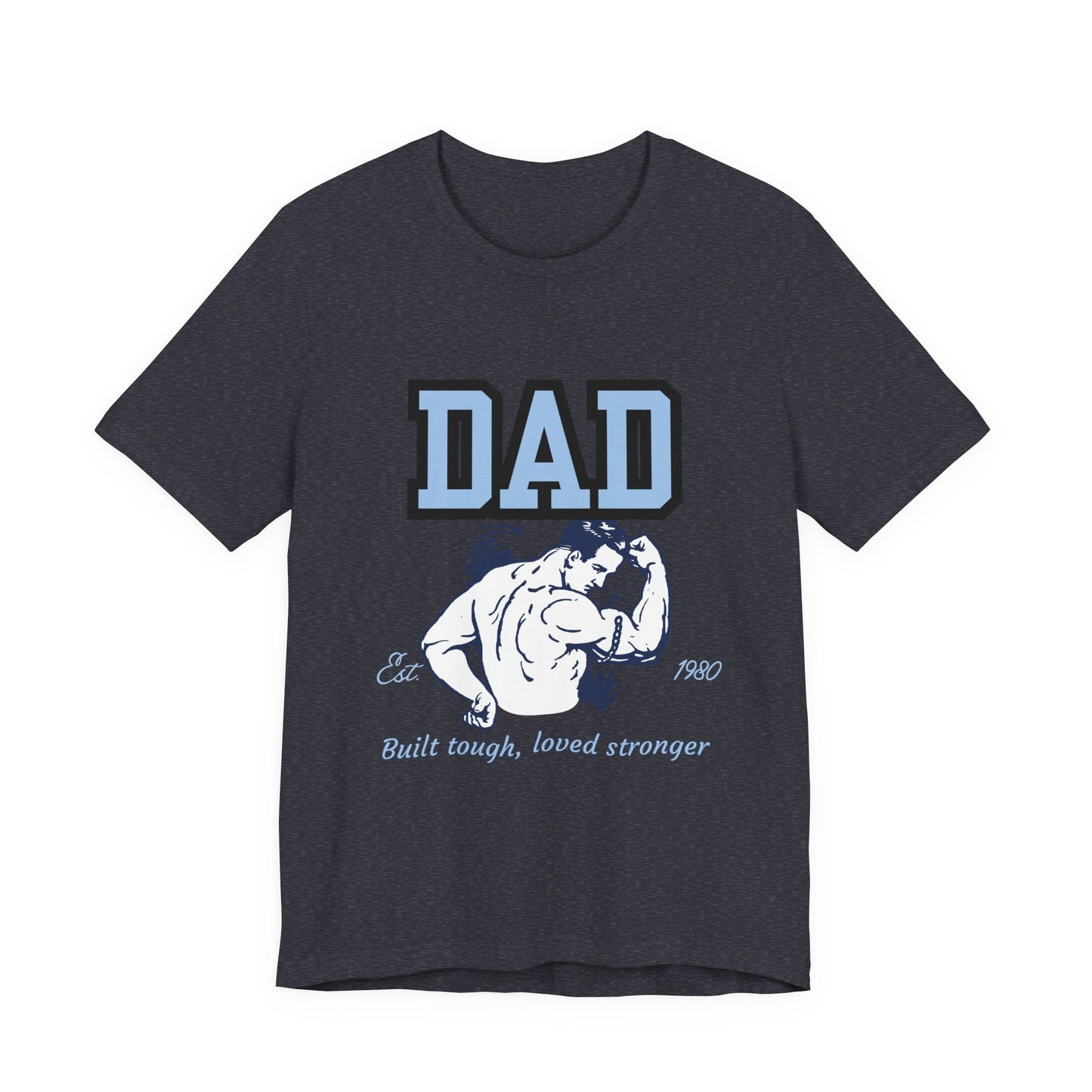 DAD Strong Unisex Jersey Tee, Father's Day Gift, Dad Humor Shirt, Comfortable Casual Top, Birthday Gift Tee, Everyday Wear