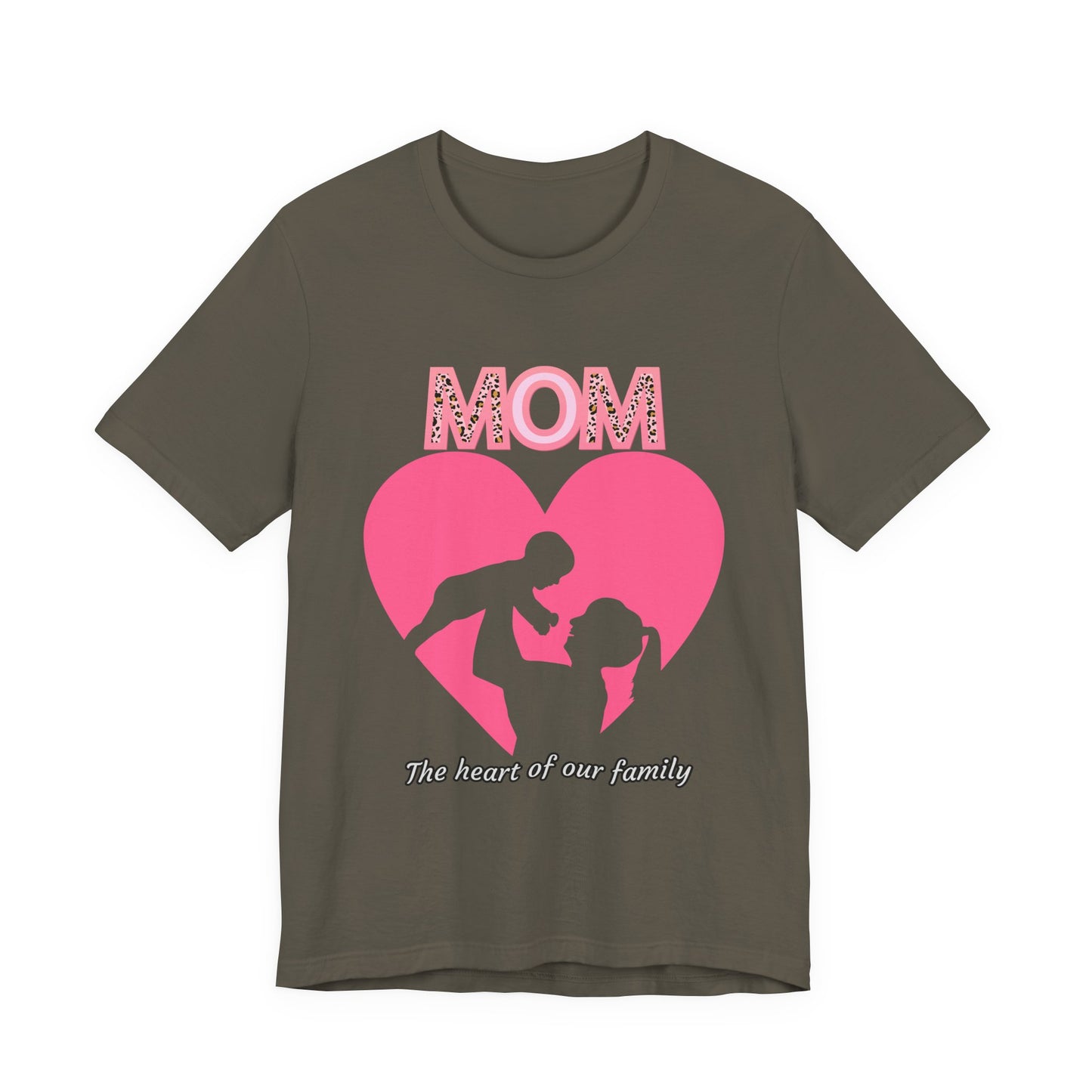 Mom Heart Unisex Tee | Gift for Mom, Mother's Day Shirt, Family Love T-Shirt, Heartwarming Apparel, Cute Mom Gift