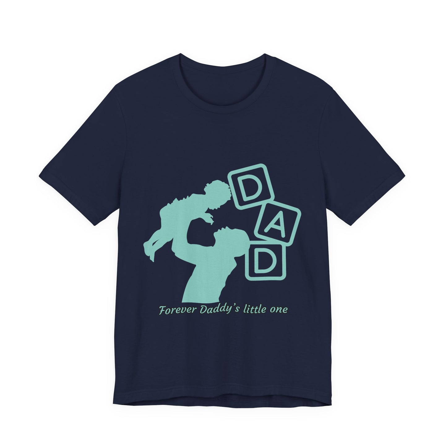 Dad and Child Love Tee, Father's Day Gift, Unisex Jersey T-Shirt, Family Bonding, Casual Wear, Forever Daddy's Little One