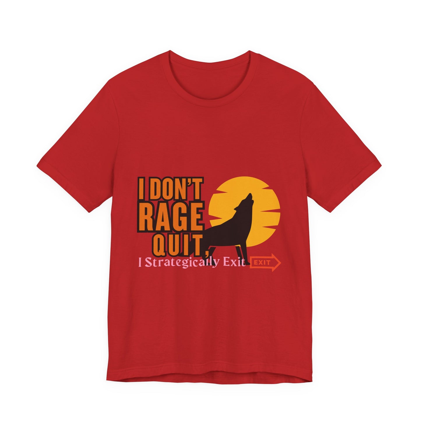 I Don't Rage Quit Unisex Tee, Gamer T-Shirt, Funny Graphic Tee, Casual Wear, Gift for Gamers