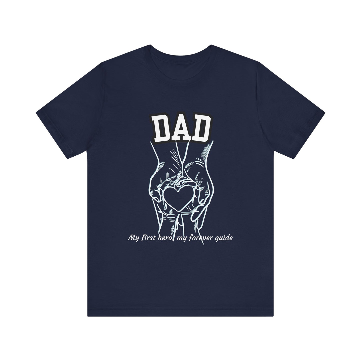 Heartfelt Dad's Love Tee, Gift for Dad, Unisex Tee with Heart Design, Birthday Gift, Casual Wear
