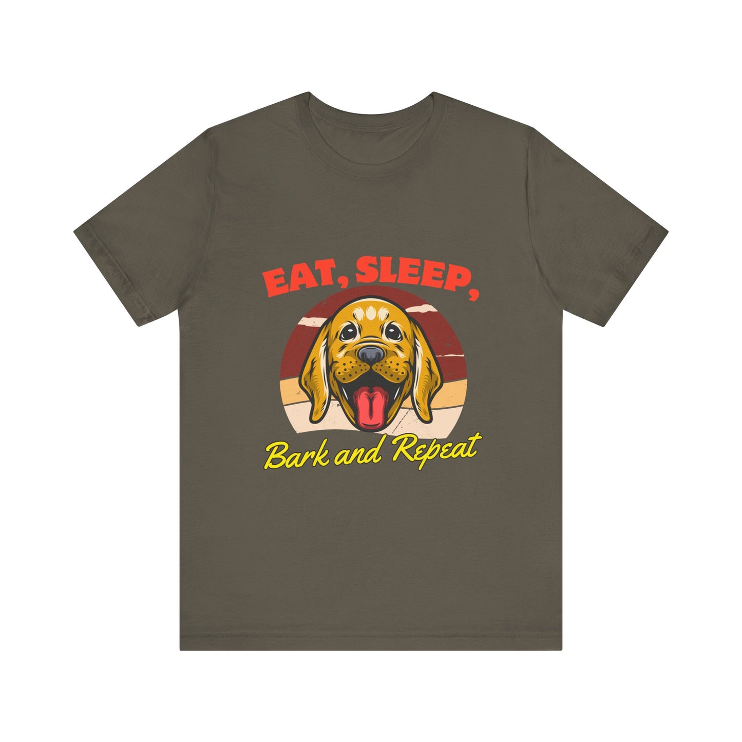 Dog Lover's Eat, Sleep, Bark Tee | Funny Pet T-Shirt, Gift for Dog Owners, Cute Canine Apparel, Dog Mom Shirt, Animal Lover Tops