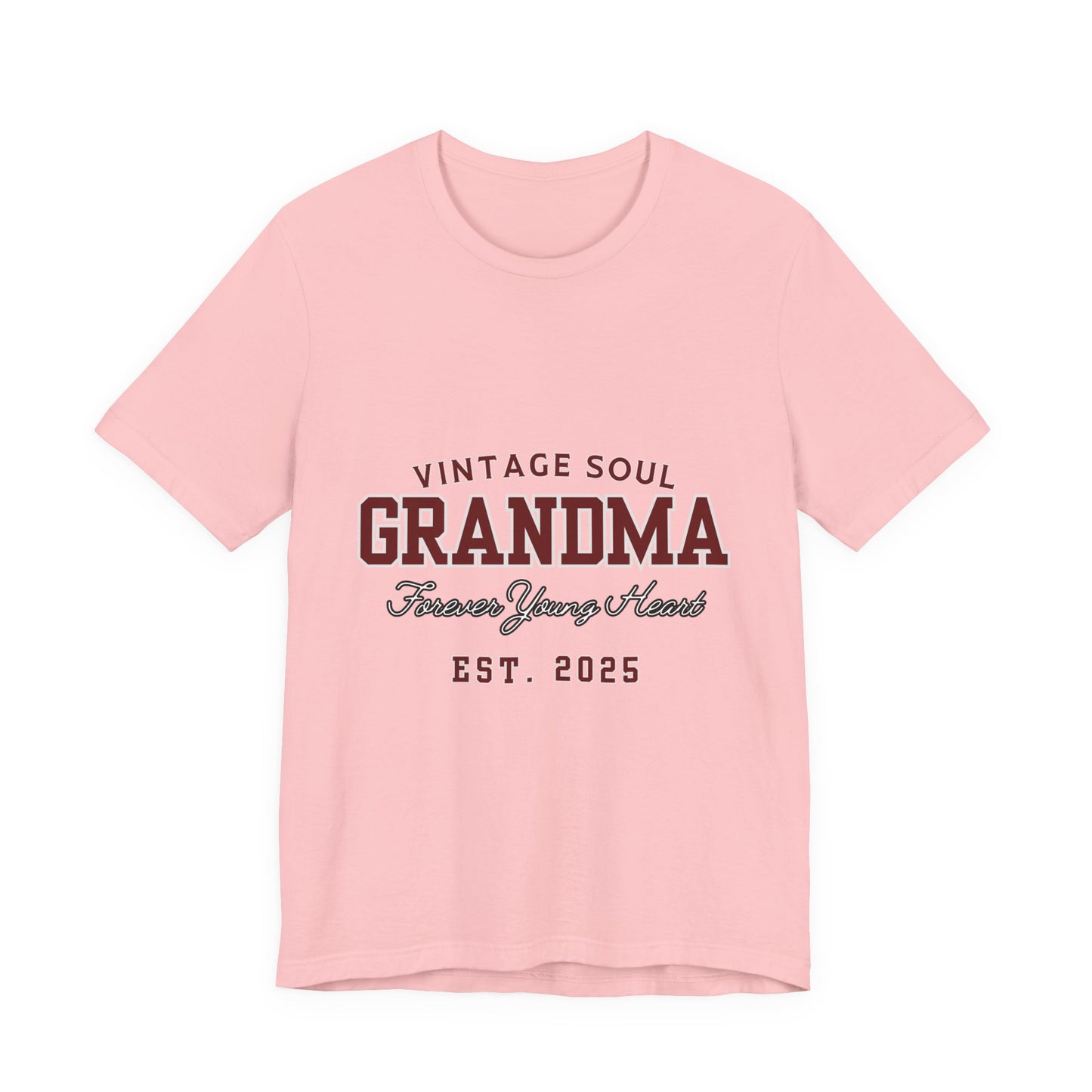 Vintage Soul Grandma Tee - Forever Young Heart, Birthday Gift, Family Reunion, Mothers Day Gift, Cute Grandma Shirt