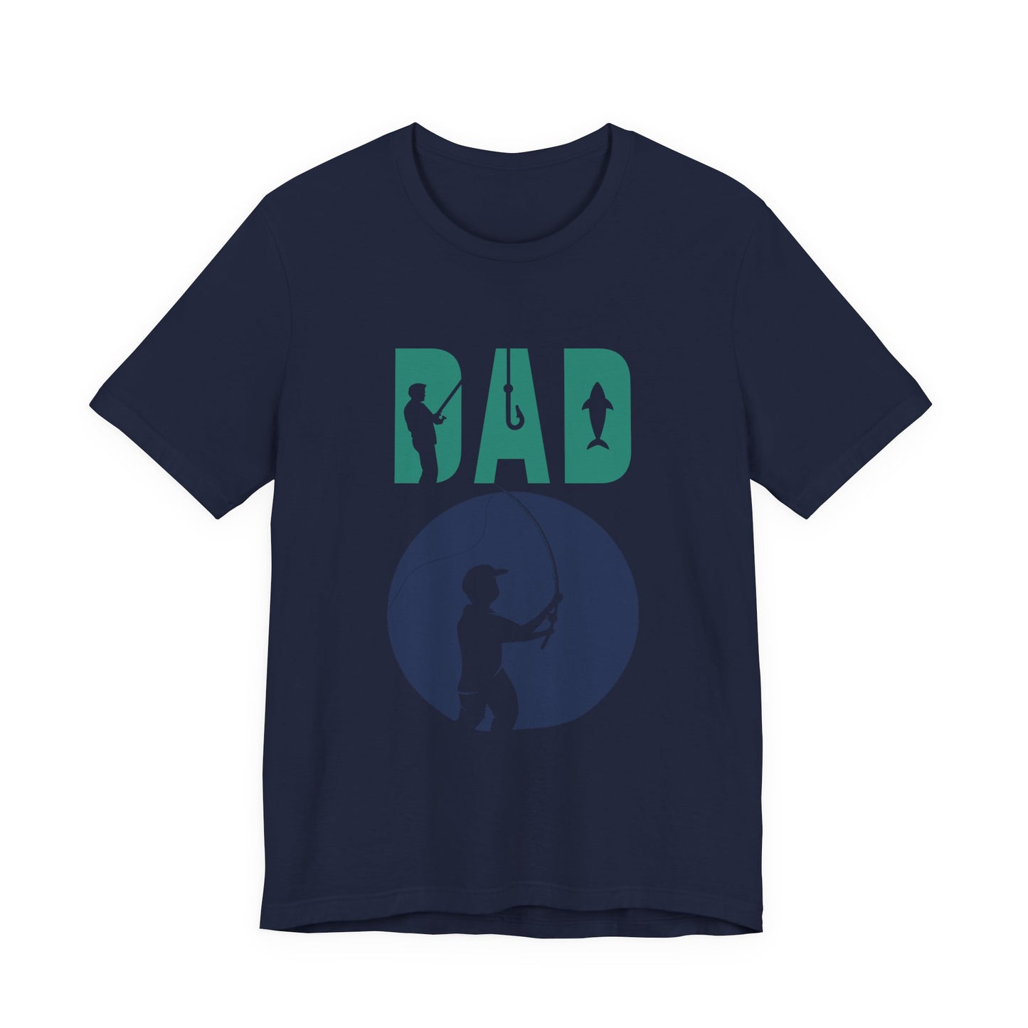 Fishing Dad Tee - Unisex Jersey Short Sleeve T-Shirt for Father's Day, Fishing Lover Gift, Dad's Birthday, Casual Wear, Gift for Him
