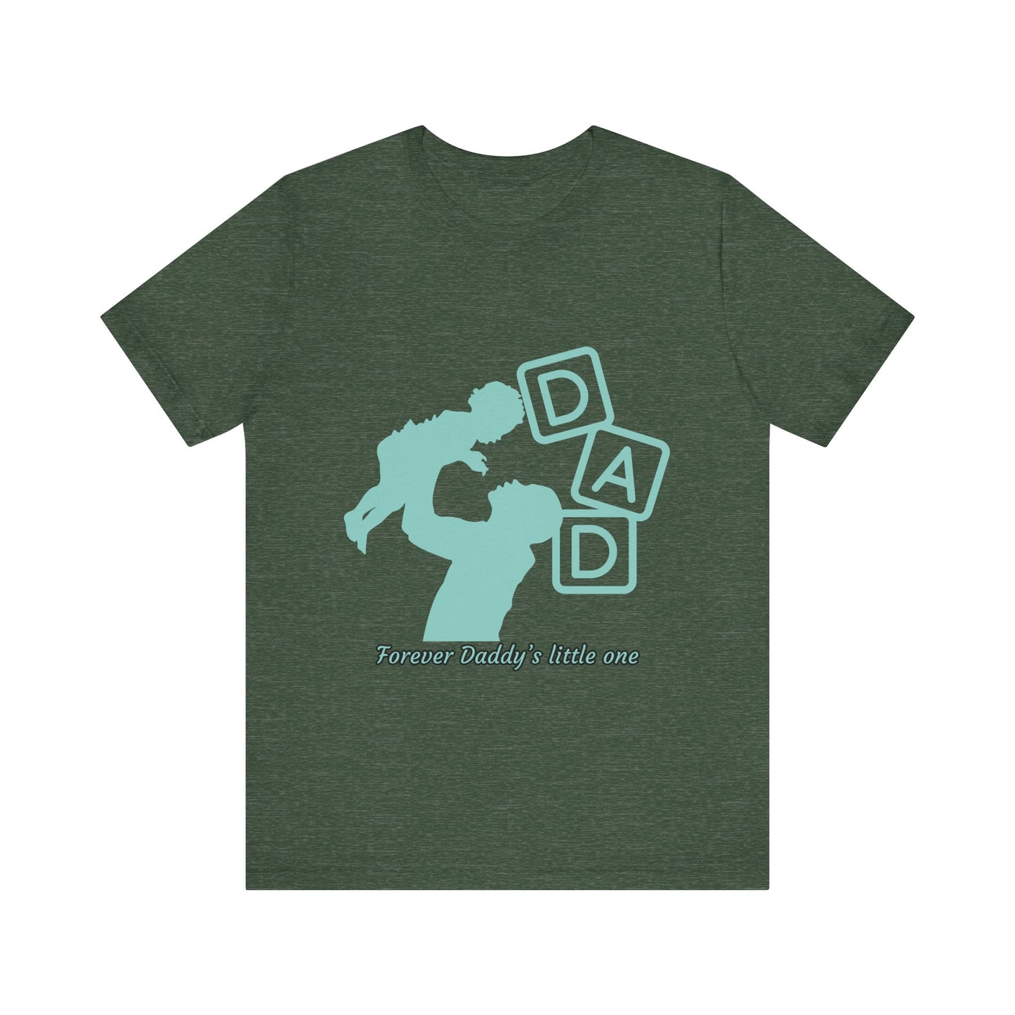 Dad and Child Love Tee, Father's Day Gift, Unisex Jersey T-Shirt, Family Bonding, Casual Wear, Forever Daddy's Little One