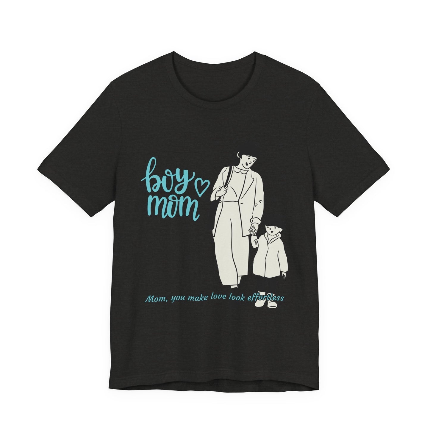 Boy Mom Short Sleeve Tee - Perfect Gifts for Mothers, Cute Family Outfits, Mom's Night Out, Mother's Day Apparel, Casual Everyday Wear