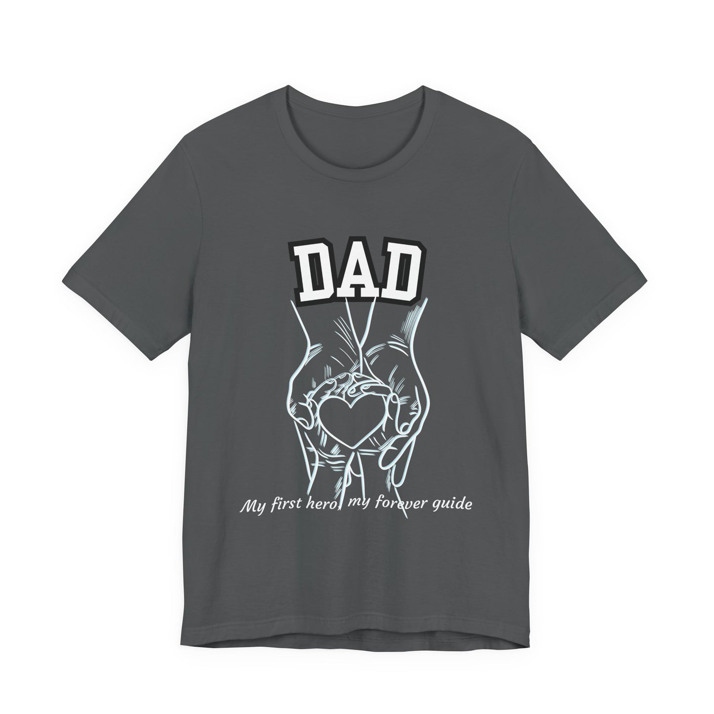 Heartfelt Dad's Love Tee, Gift for Dad, Unisex Tee with Heart Design, Birthday Gift, Casual Wear