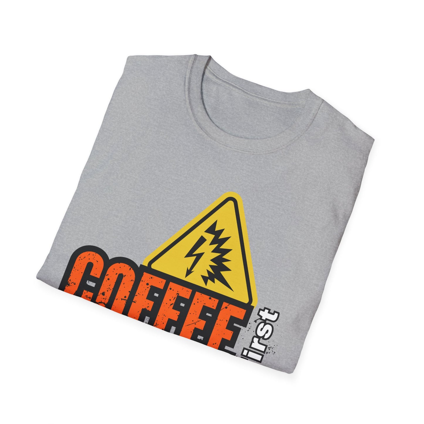 Coffee First Circuits Second Unisex T-Shirt, Funny Gift for Engineers, Electrician Tee, Tech Lover Apparel, Casual Wear, Birthday Gift