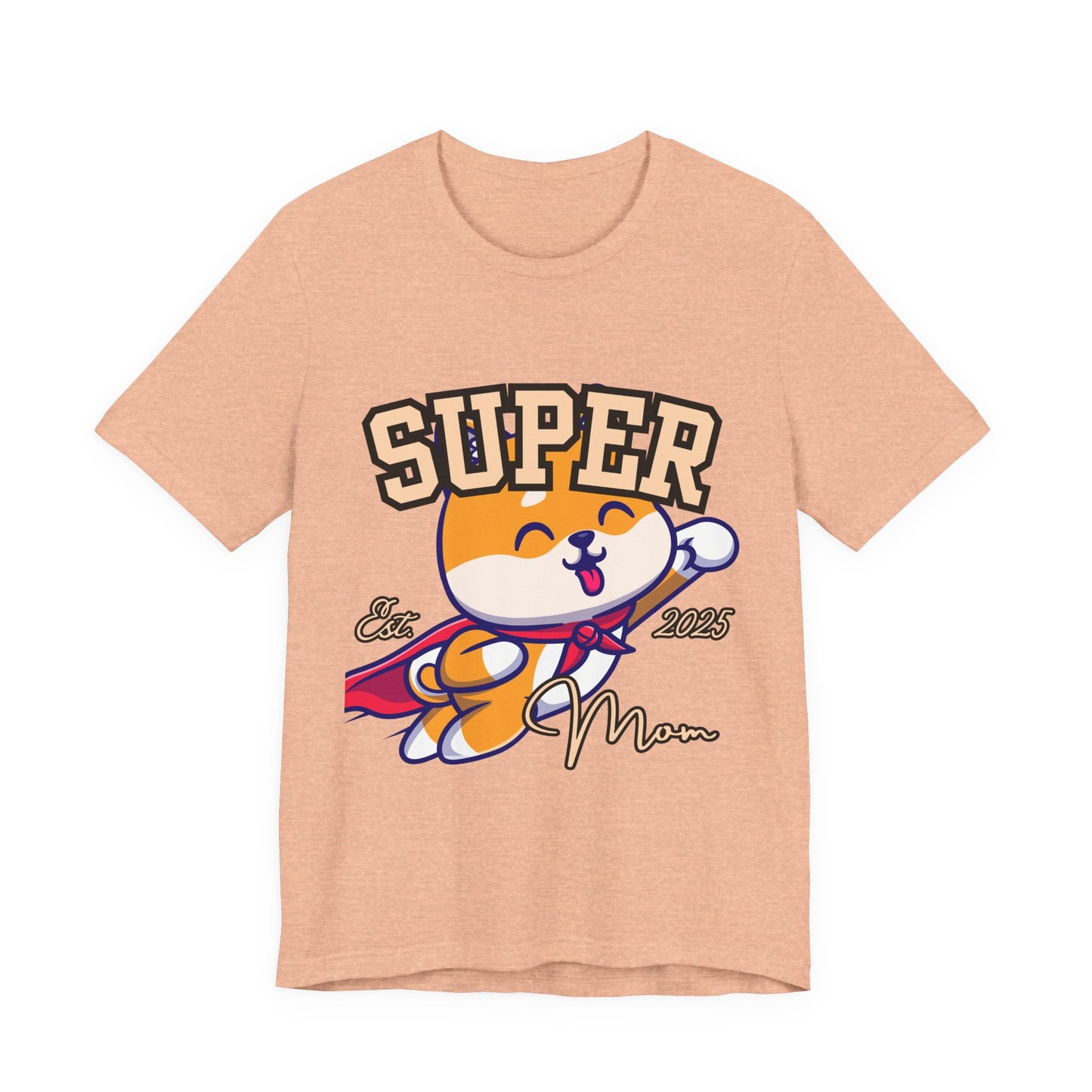 Super Hero Mom Tee, Cute Cat T-Shirt, Gift for Cat Lovers, Casual Wear, Fun Unisex Shirt, Birthday Celebration Tee