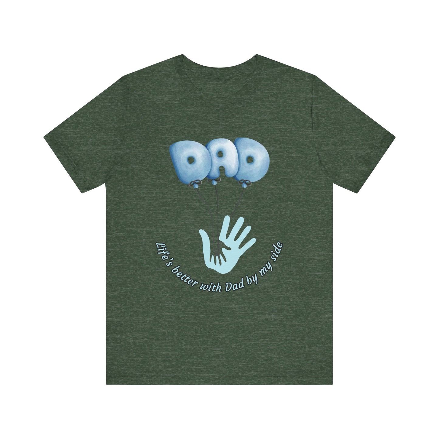 Dad Balloon Tee, Father’s Day Gift, Unisex T-Shirt, Birthday Present, Love for Dad, Family Celebration Apparel