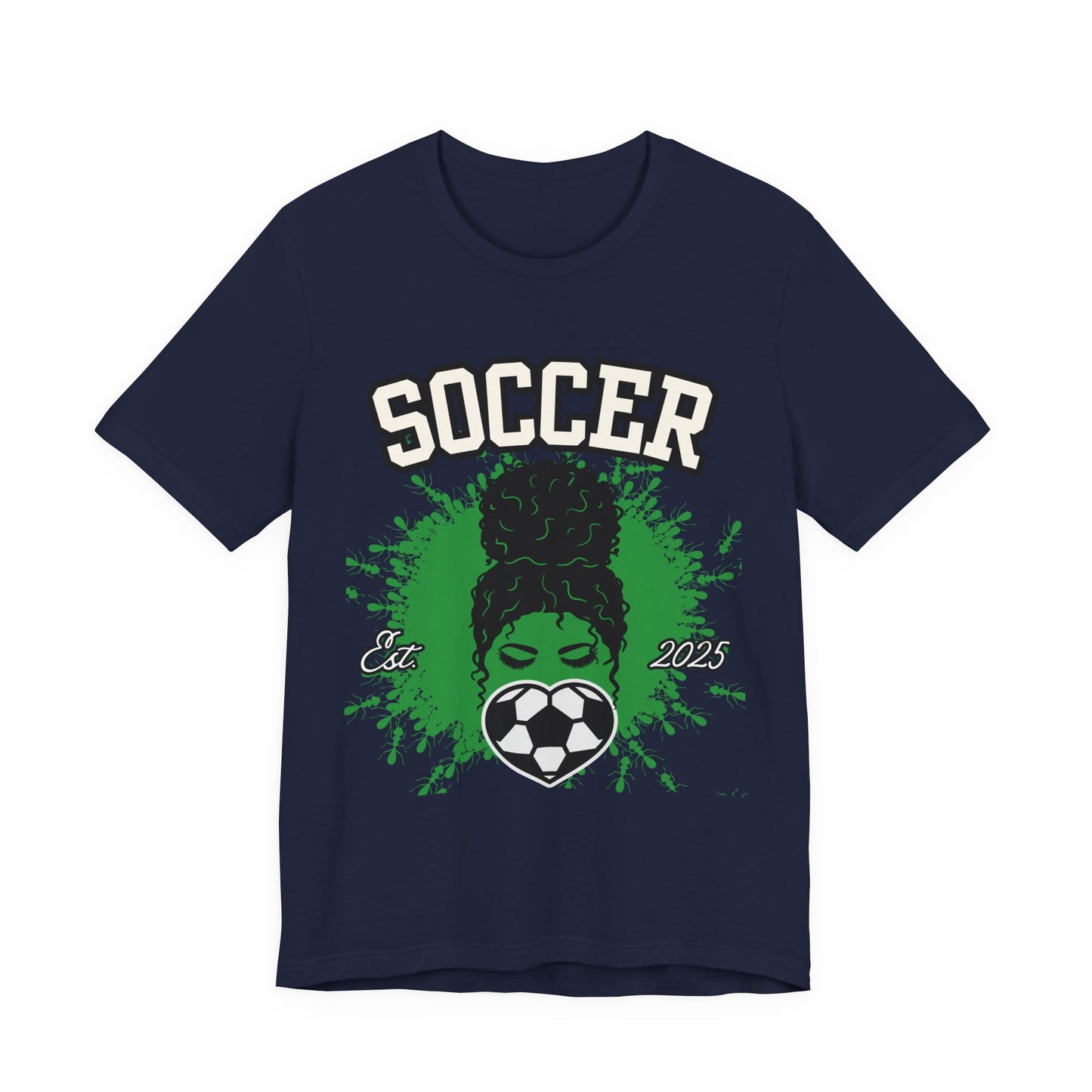 Soccer Queen Graphic Tee, Perfect for Game Day, Sports Lover Gift, Unisex Short Sleeve Tee, Soccer Mom Shirt, Athlete Apparel