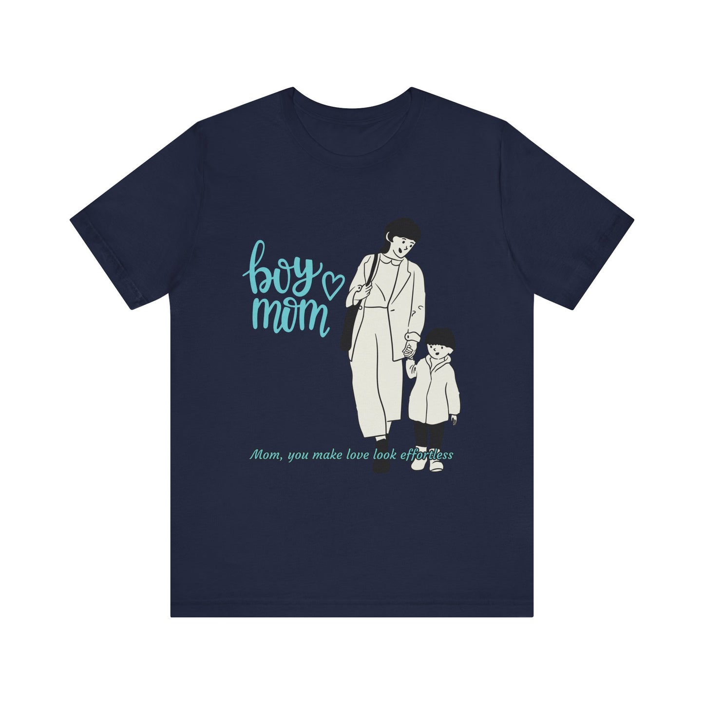 Boy Mom Short Sleeve Tee - Perfect Gifts for Mothers, Cute Family Outfits, Mom's Night Out, Mother's Day Apparel, Casual Everyday Wear