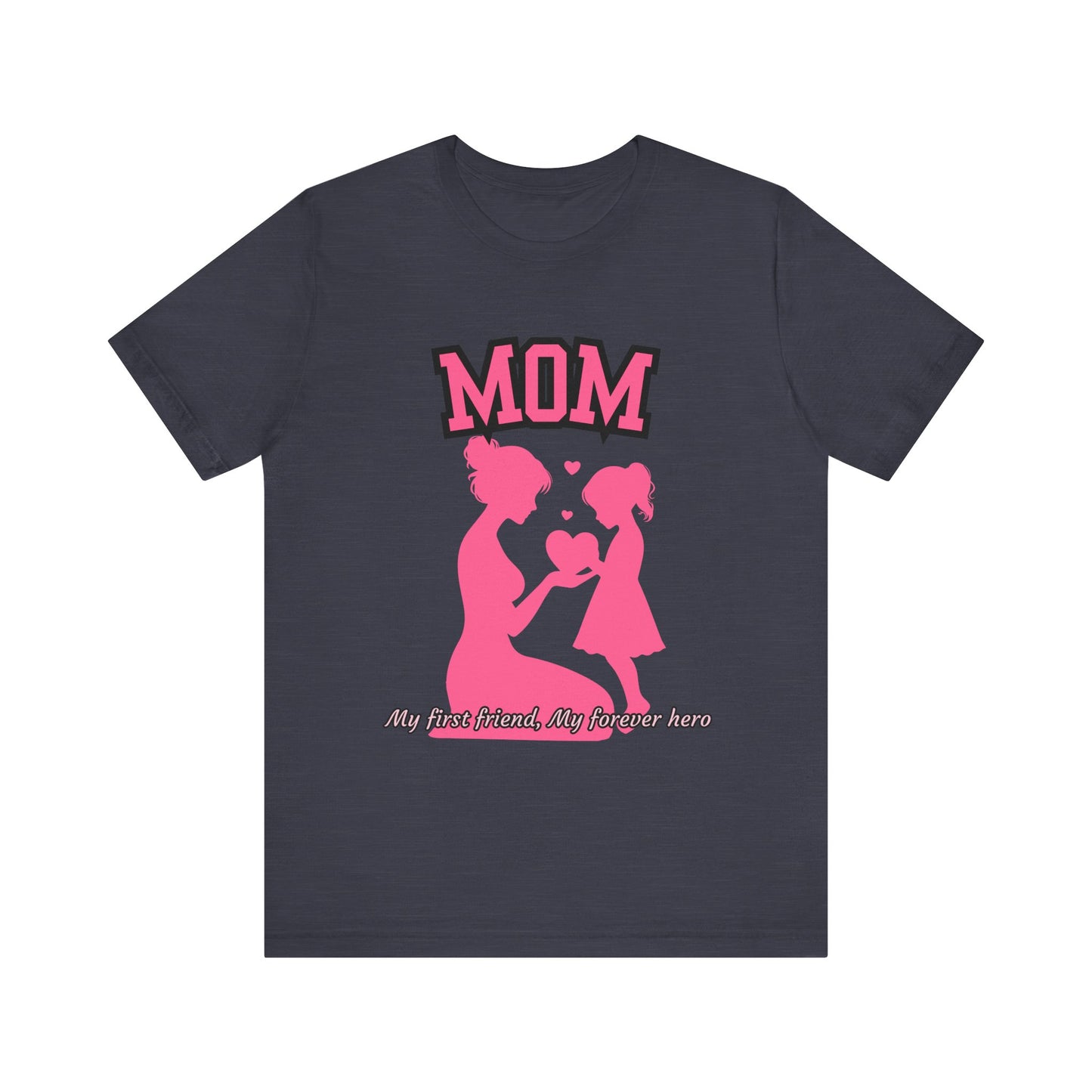 Mom and Daughter Love Tee | Unisex Jersey T-shirt for Mother's Day, Birthday Gift, Family Outing, Casual Wear, Heartwarming Gift