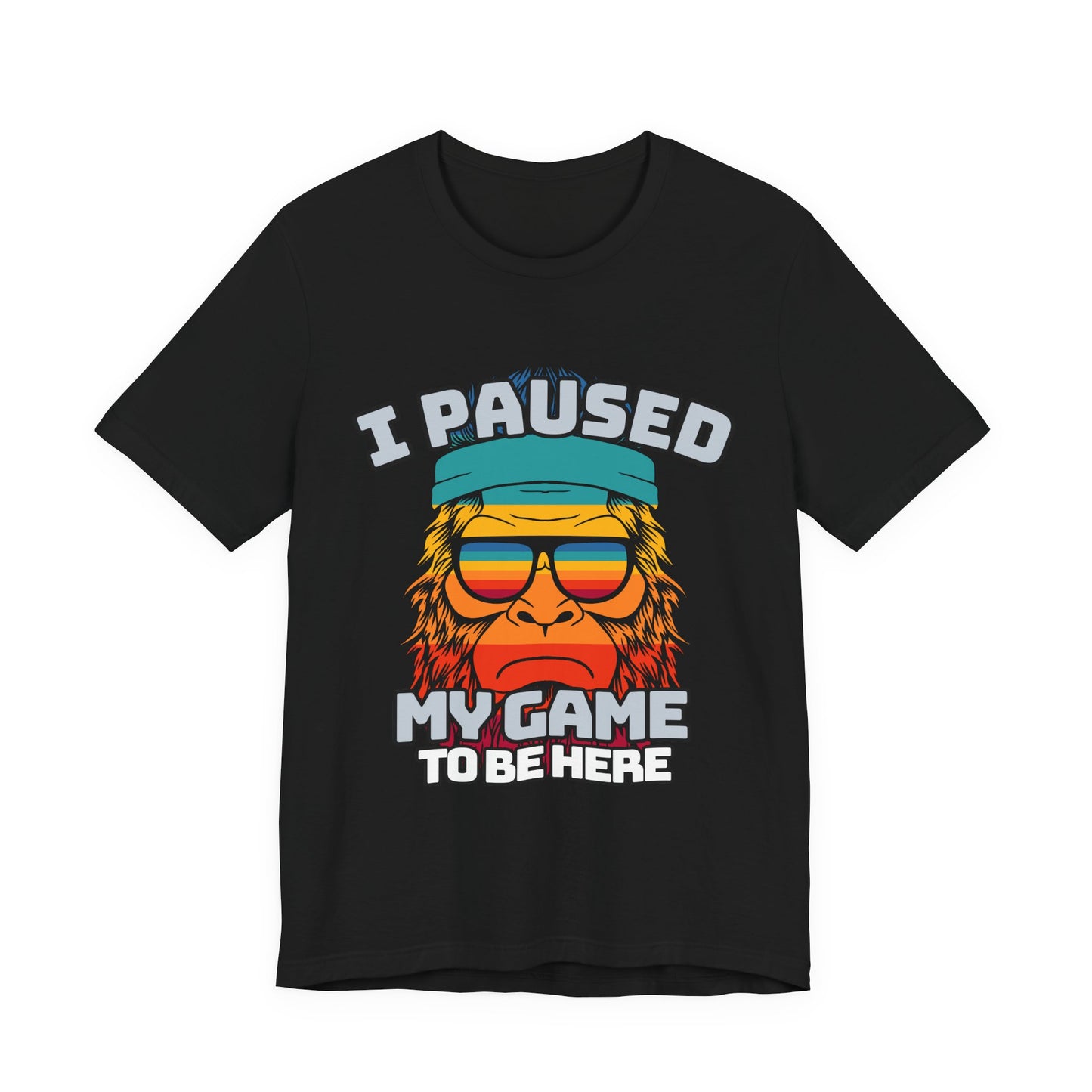Funny Gamer Tee - I Paused My Game To Be Here, Gaming Shirt, Unisex T-Shirt, Gift for Gamers, Casual Summer Wear, Vintage Gaming Apparel