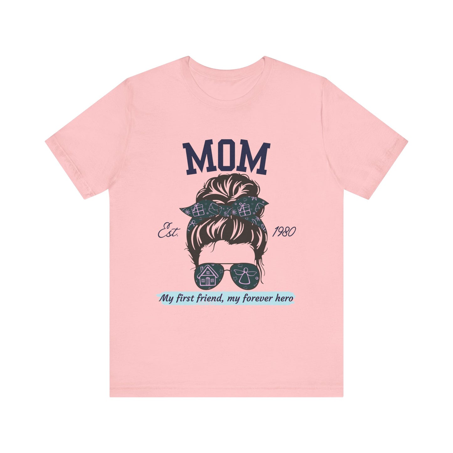Mom Life Unisex Tee - Est. 1980, Gift for New Moms, Birthday Gift, Casual Wear, Mother's Day Shirt, Trendy Graphic T-Shirt
