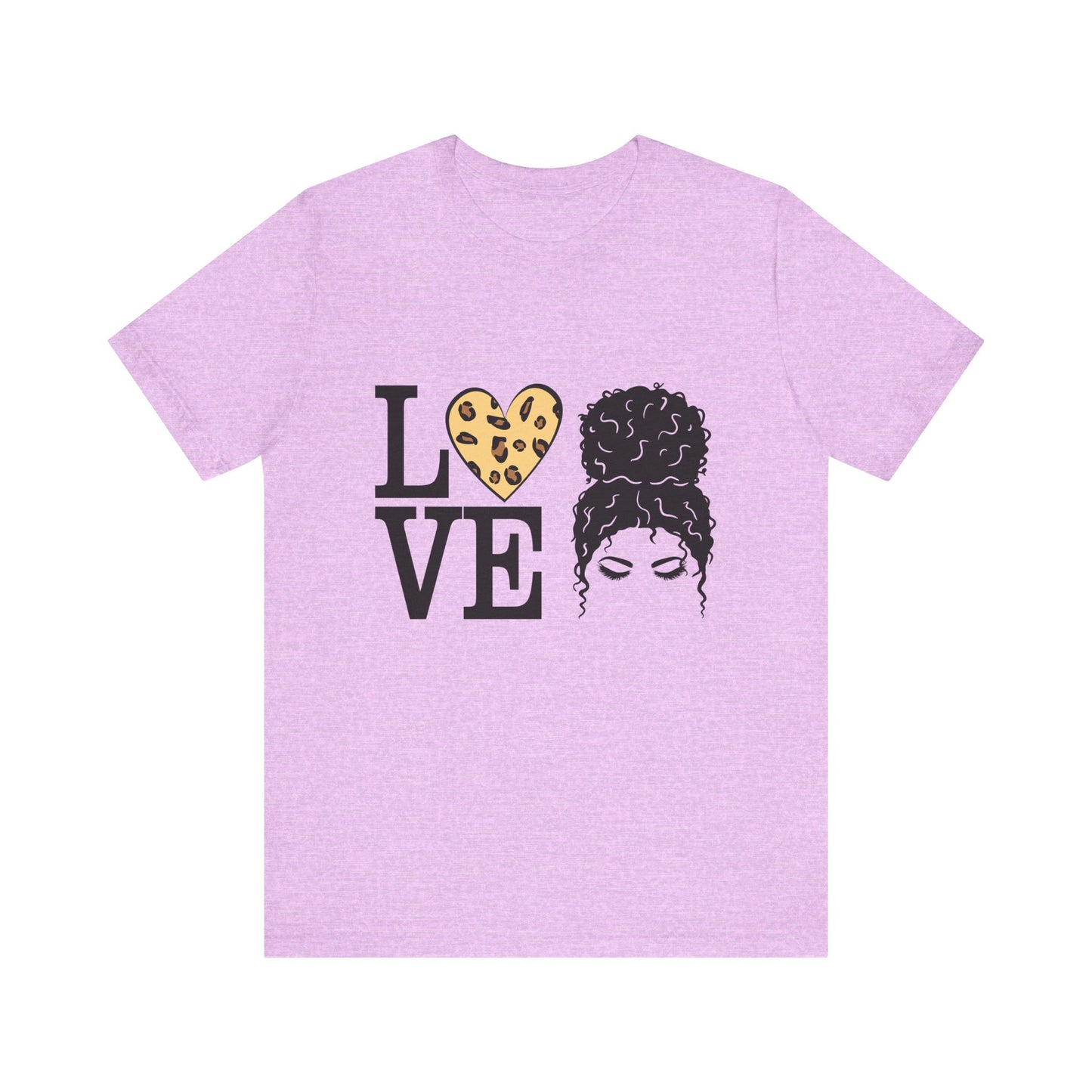 Love Print Girl Tee, Cute Gift for Dates, Casual Everyday Wear, Valentine's Day Top, Unique Fashion Statement for Ladies
