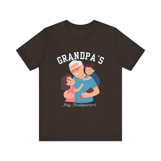 Grandpa's Fun Headquarters Tee | Family Gift, Father's Day, Grandparent's Day, Casual Wear, Cute Graphic Shirt
