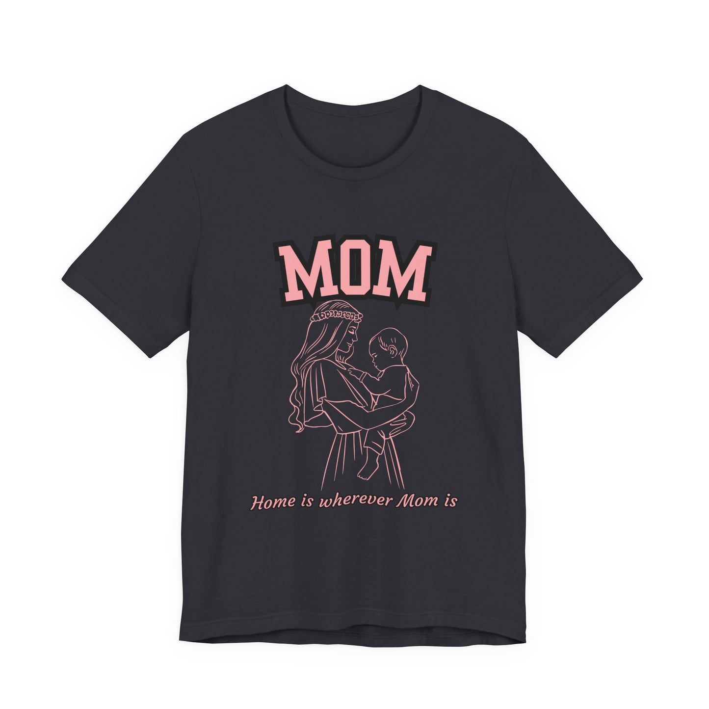 Mom Love Unisex Jersey Tee, Cute Gift for Mom, Mother’s Day Shirt, Casual Family Tee, Soft Cotton Top