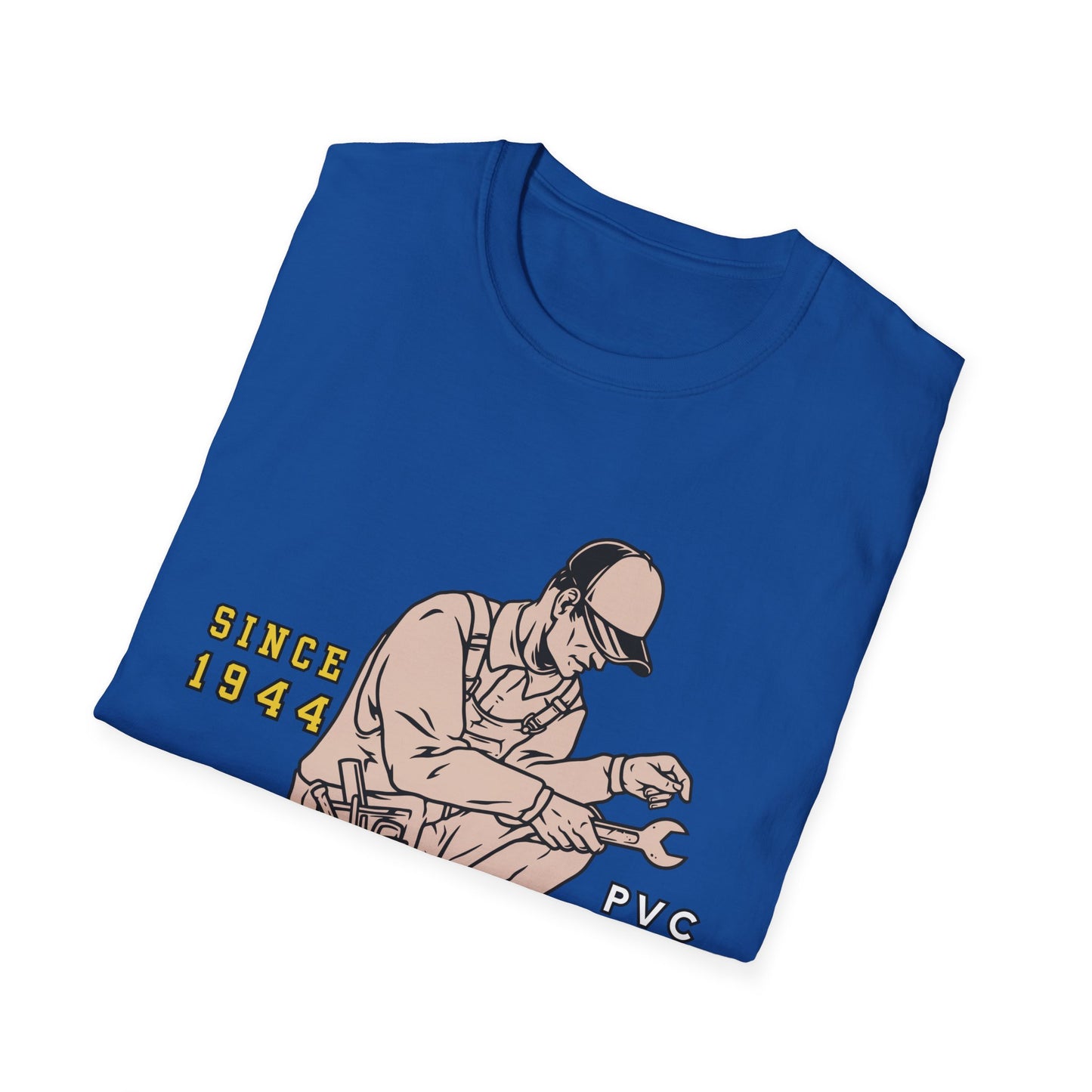 Vintage Plumber T-Shirt, Funny Plumbing Tee, Gift for Plumbers, Since 1944 Graphic Shirt, Unisex Softstyle Apparel