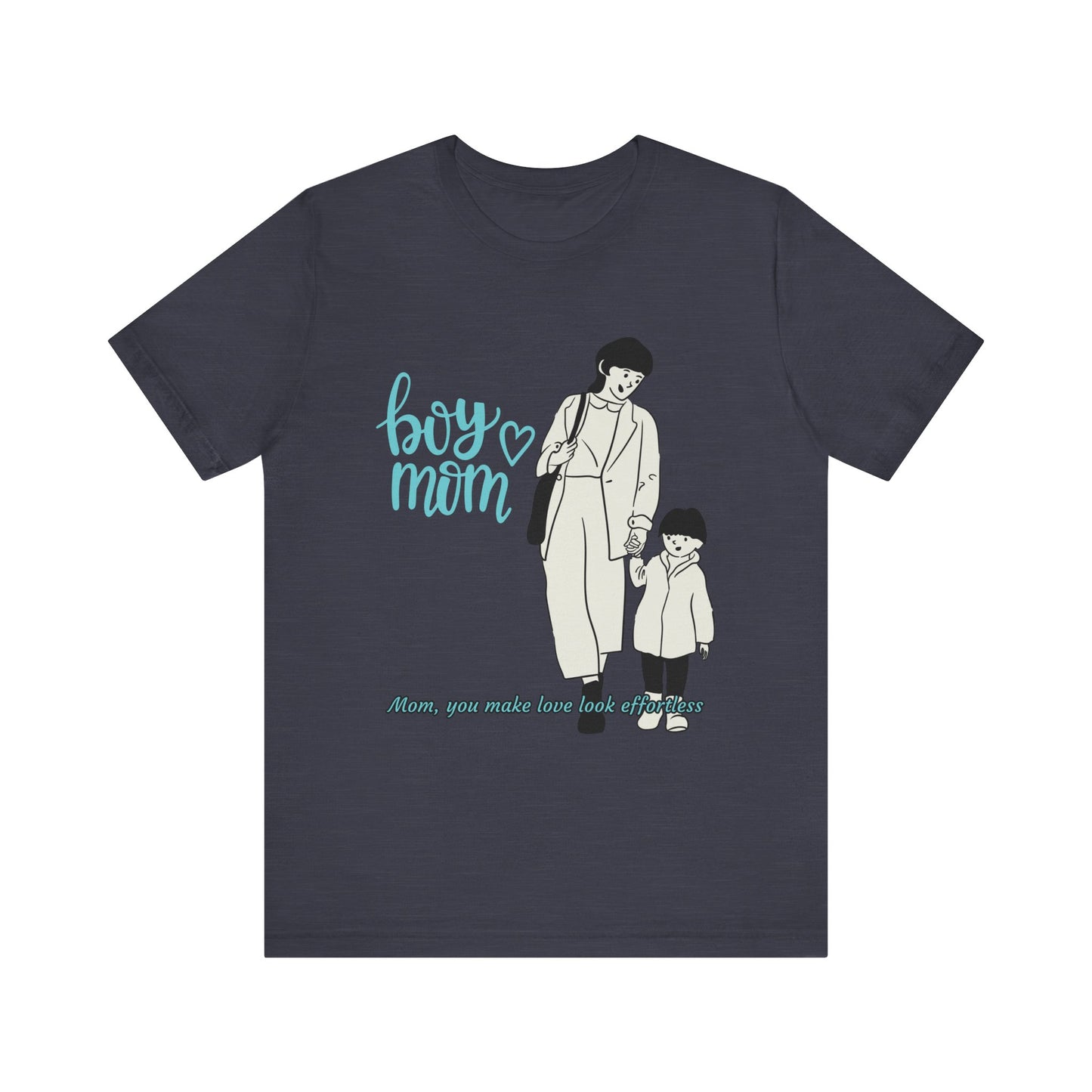 Boy Mom Short Sleeve Tee - Perfect Gifts for Mothers, Cute Family Outfits, Mom's Night Out, Mother's Day Apparel, Casual Everyday Wear