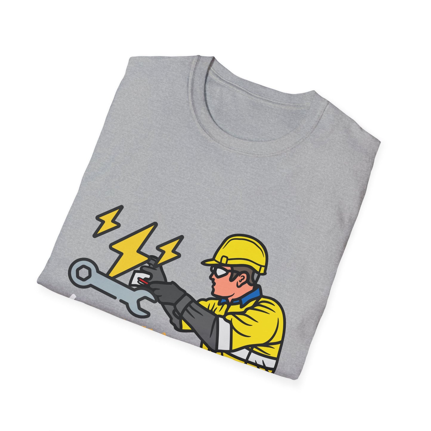 Electrician Humor T-Shirt, Funny Work Shirt, Gift for Electricians, Casual Tee, Unique Graphic Tee, Funny Labor Day Gift, Dad Gift