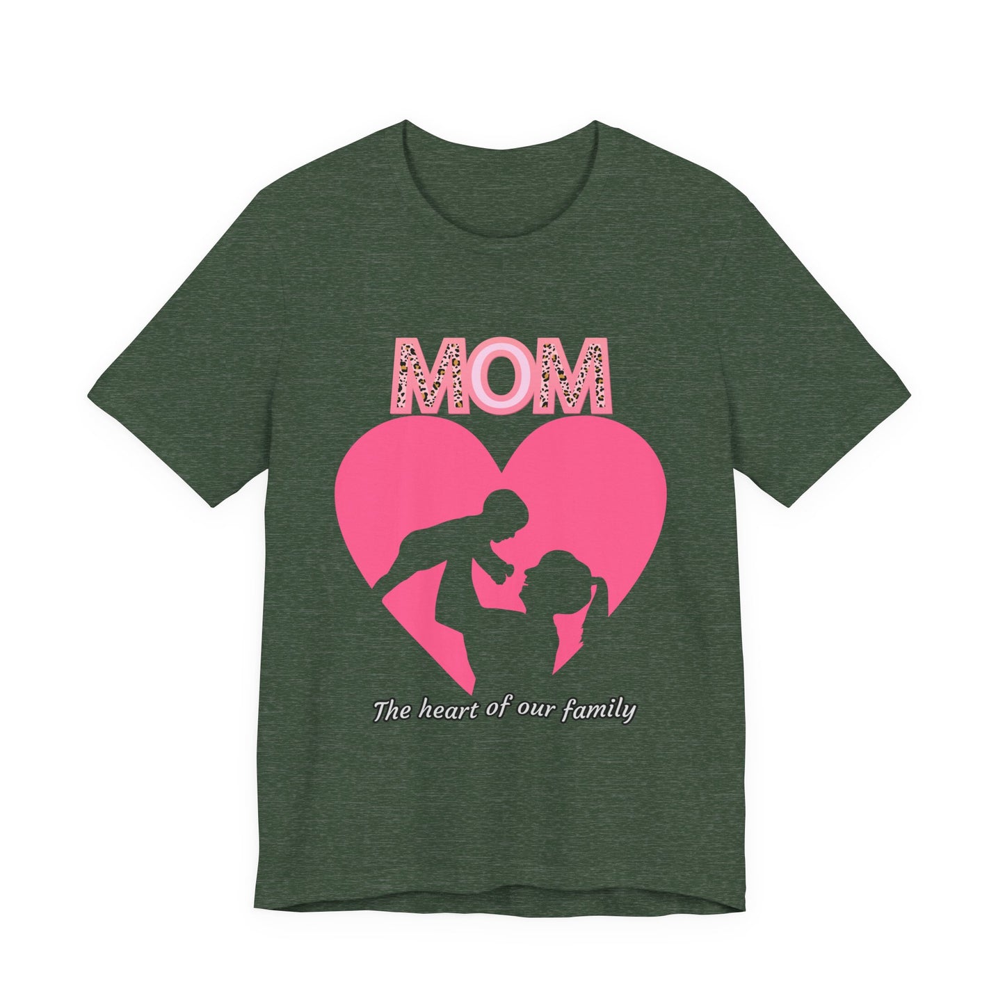 Mom Heart Unisex Tee | Gift for Mom, Mother's Day Shirt, Family Love T-Shirt, Heartwarming Apparel, Cute Mom Gift