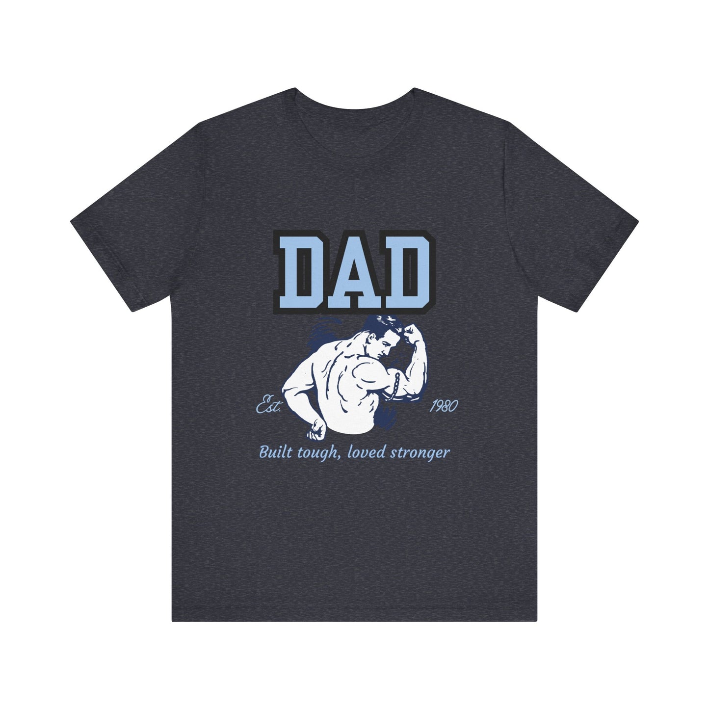 DAD Strong Unisex Jersey Tee, Father's Day Gift, Dad Humor Shirt, Comfortable Casual Top, Birthday Gift Tee, Everyday Wear