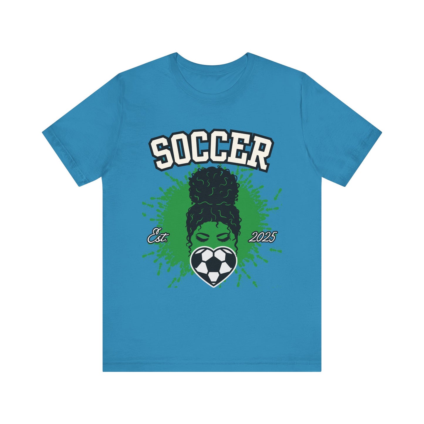 Soccer Queen Graphic Tee, Perfect for Game Day, Sports Lover Gift, Unisex Short Sleeve Tee, Soccer Mom Shirt, Athlete Apparel