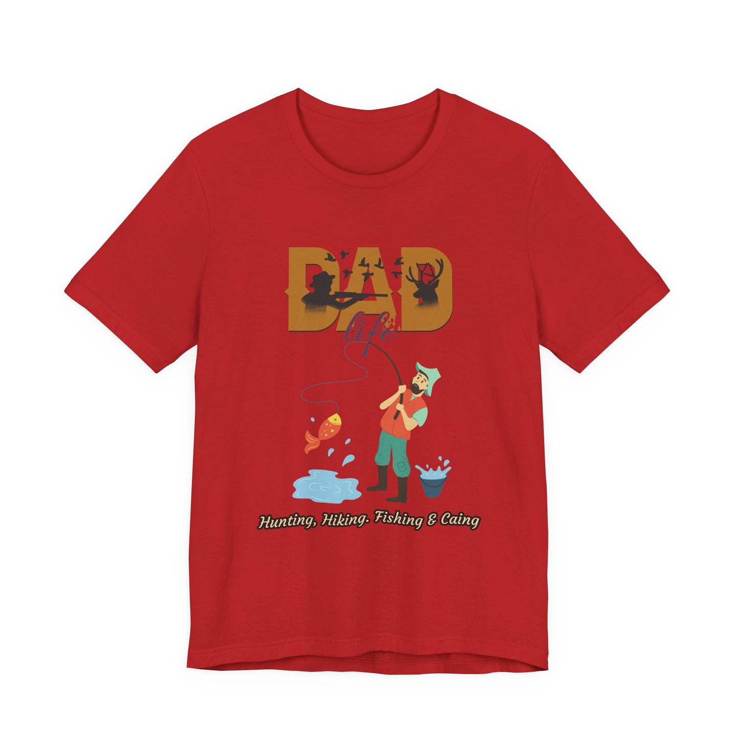 Dad Life Fishing Tee, Perfect for Fathers Day, Outdoor Adventures, Casual Wear, Gift for Dads, Fishing Enthusiasts