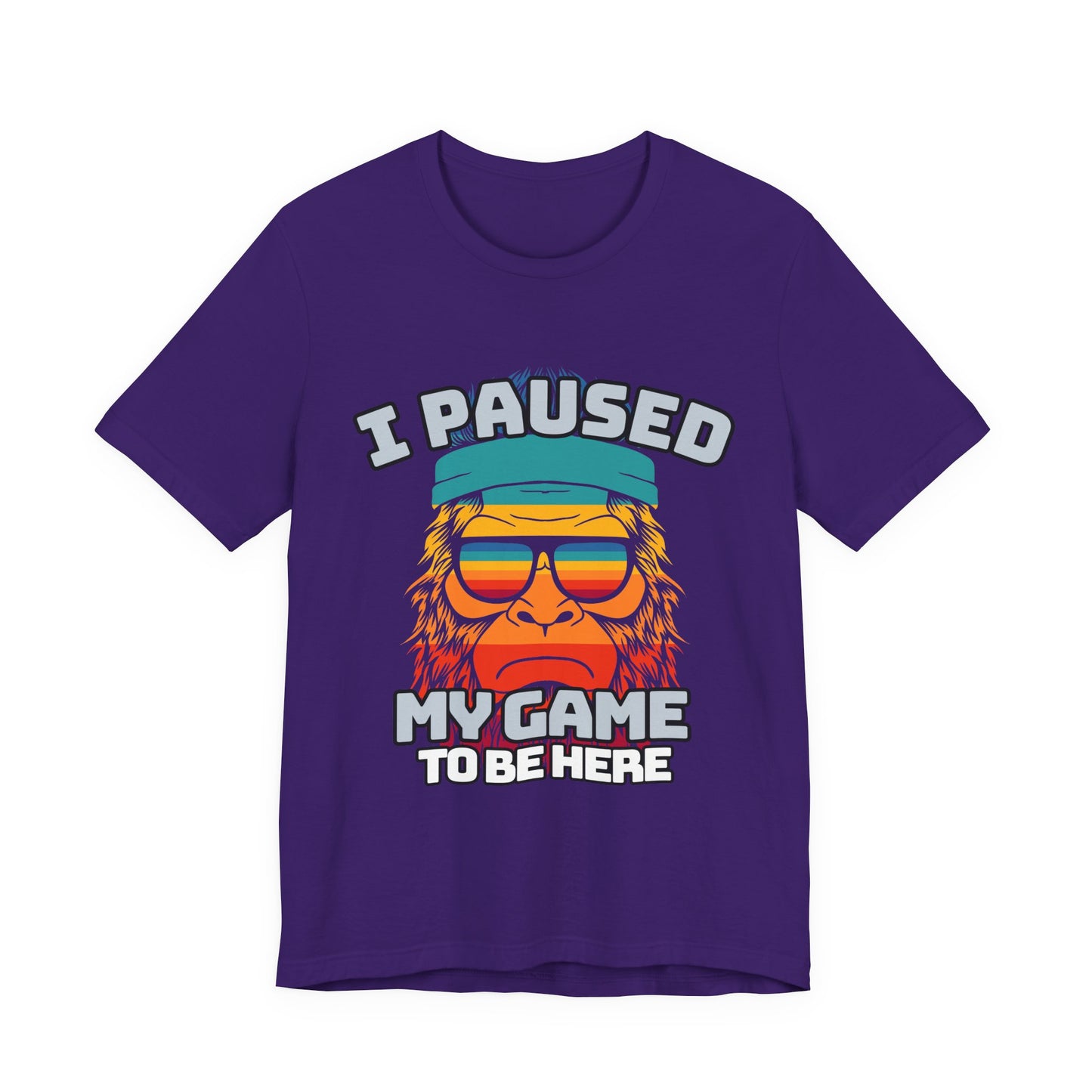 Funny Gamer Tee - I Paused My Game To Be Here, Gaming Shirt, Unisex T-Shirt, Gift for Gamers, Casual Summer Wear, Vintage Gaming Apparel