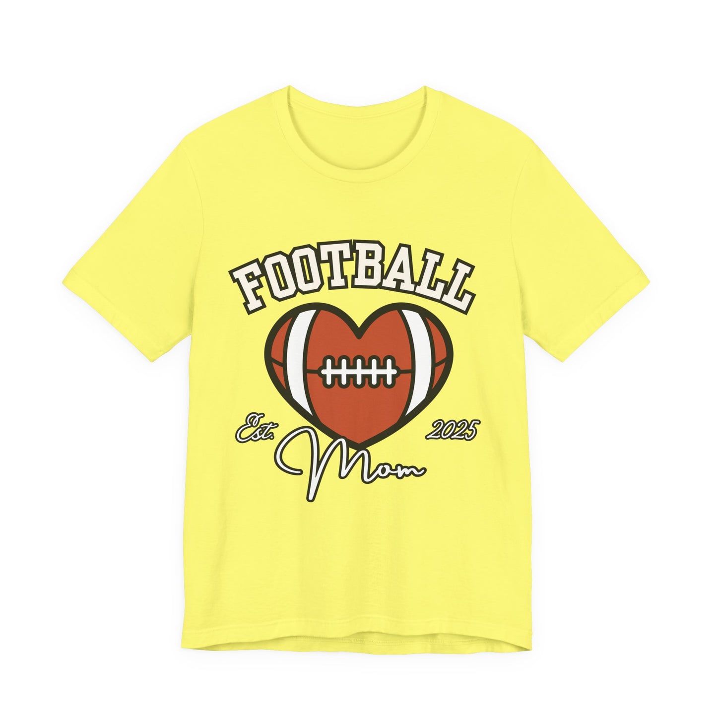 Football Heart Mom Tee, Gift for Sports Moms, Unisex Football Shirt, Casual Daywear, Game Day Outfit, Football Fan Gift