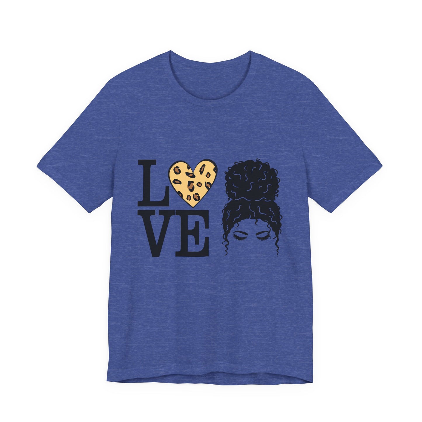 Love Print Girl Tee, Cute Gift for Dates, Casual Everyday Wear, Valentine's Day Top, Unique Fashion Statement for Ladies