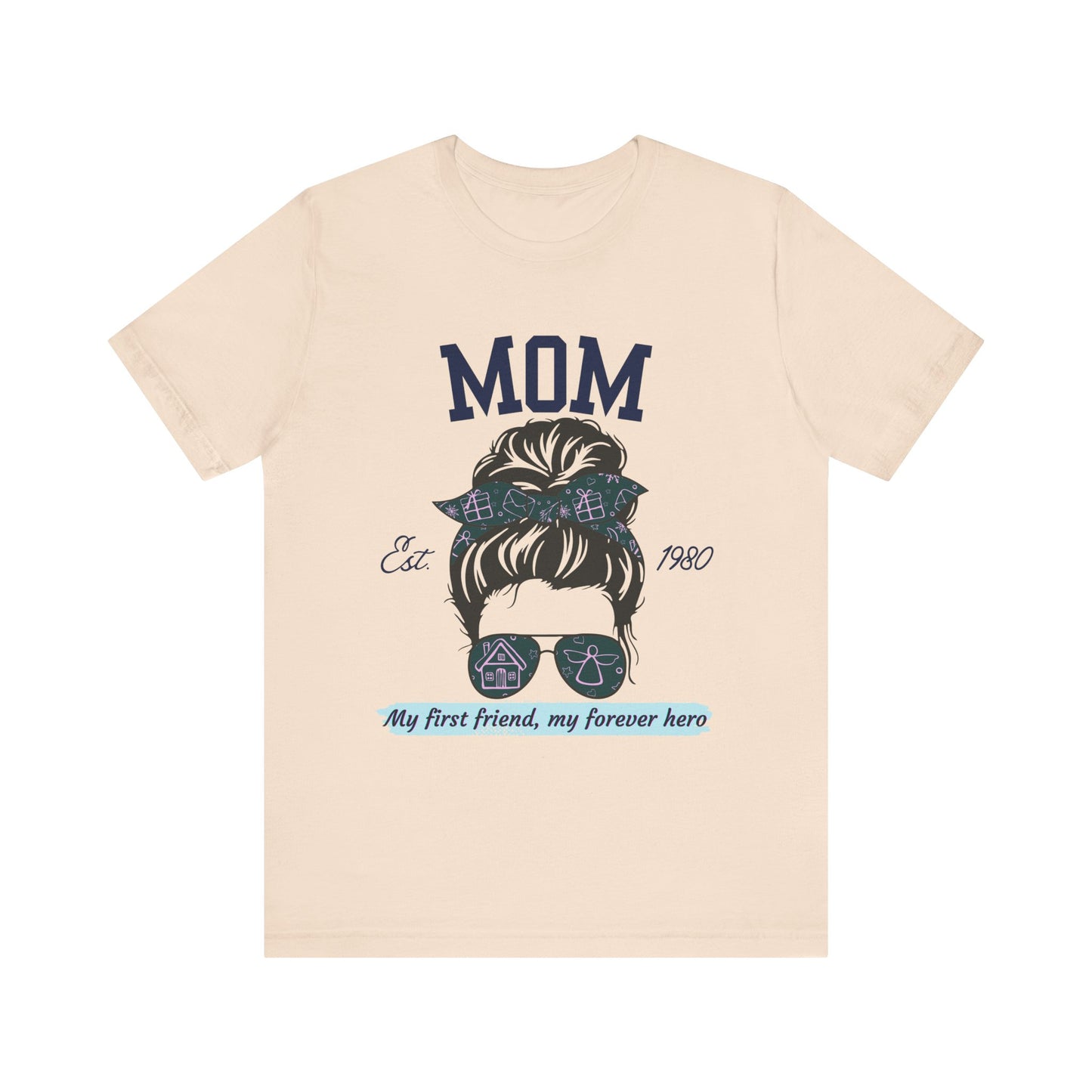 Mom Life Unisex Tee - Est. 1980, Gift for New Moms, Birthday Gift, Casual Wear, Mother's Day Shirt, Trendy Graphic T-Shirt