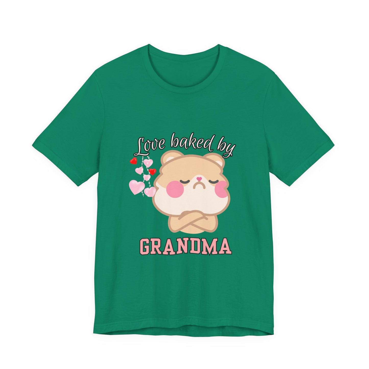 Love Baked by Grandma Tee - Cute Gift for Grandkids, Grandma Shirt, Family Reunion, Birthday Gift, Casual Wear