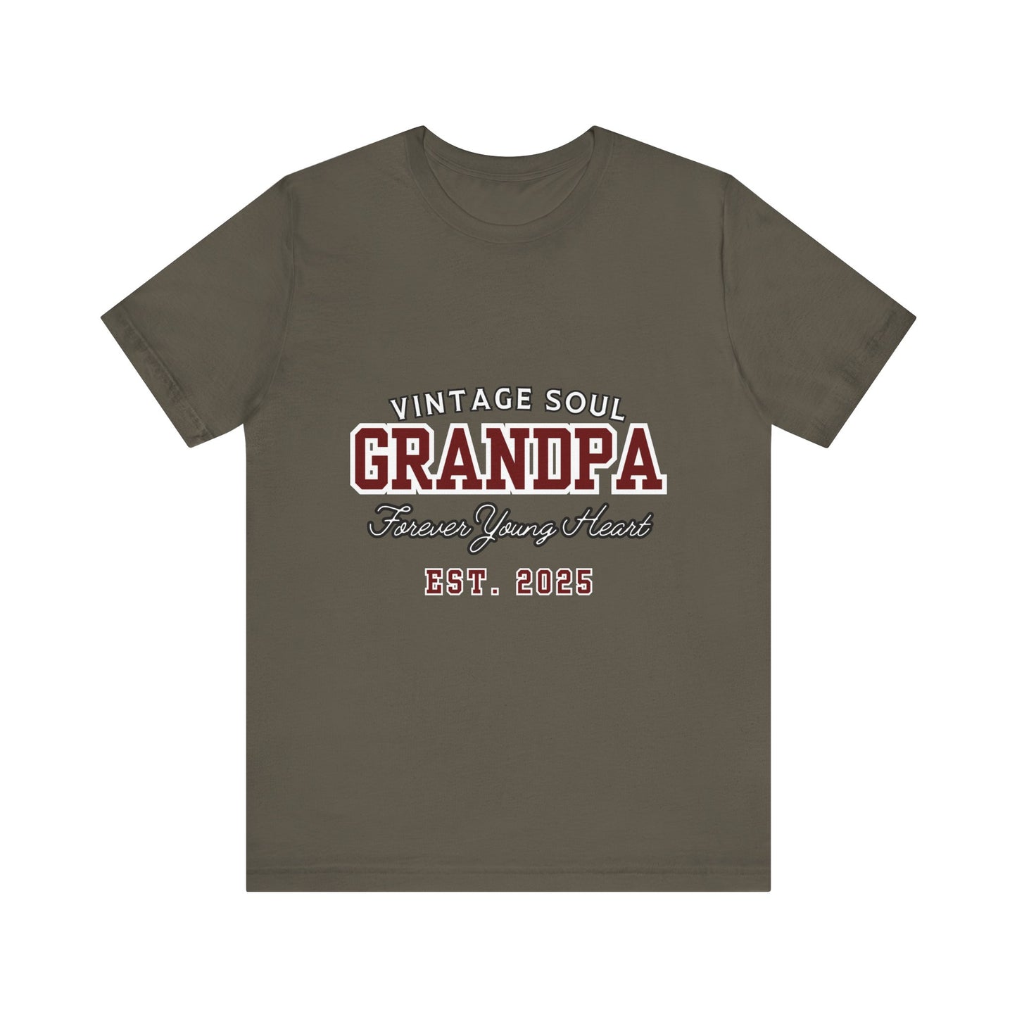 Vintage Soul Grandpa Tee | Perfect Gift for New Grandpas, Father's Day Present, Casual Wear, Family Gatherings, Comfortable Style