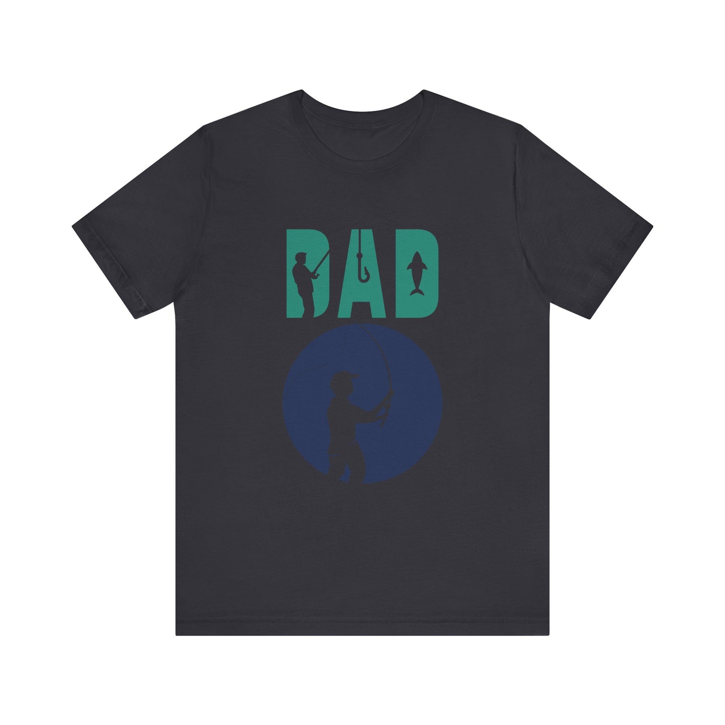 Fishing Dad Tee - Unisex Jersey Short Sleeve T-Shirt for Father's Day, Fishing Lover Gift, Dad's Birthday, Casual Wear, Gift for Him
