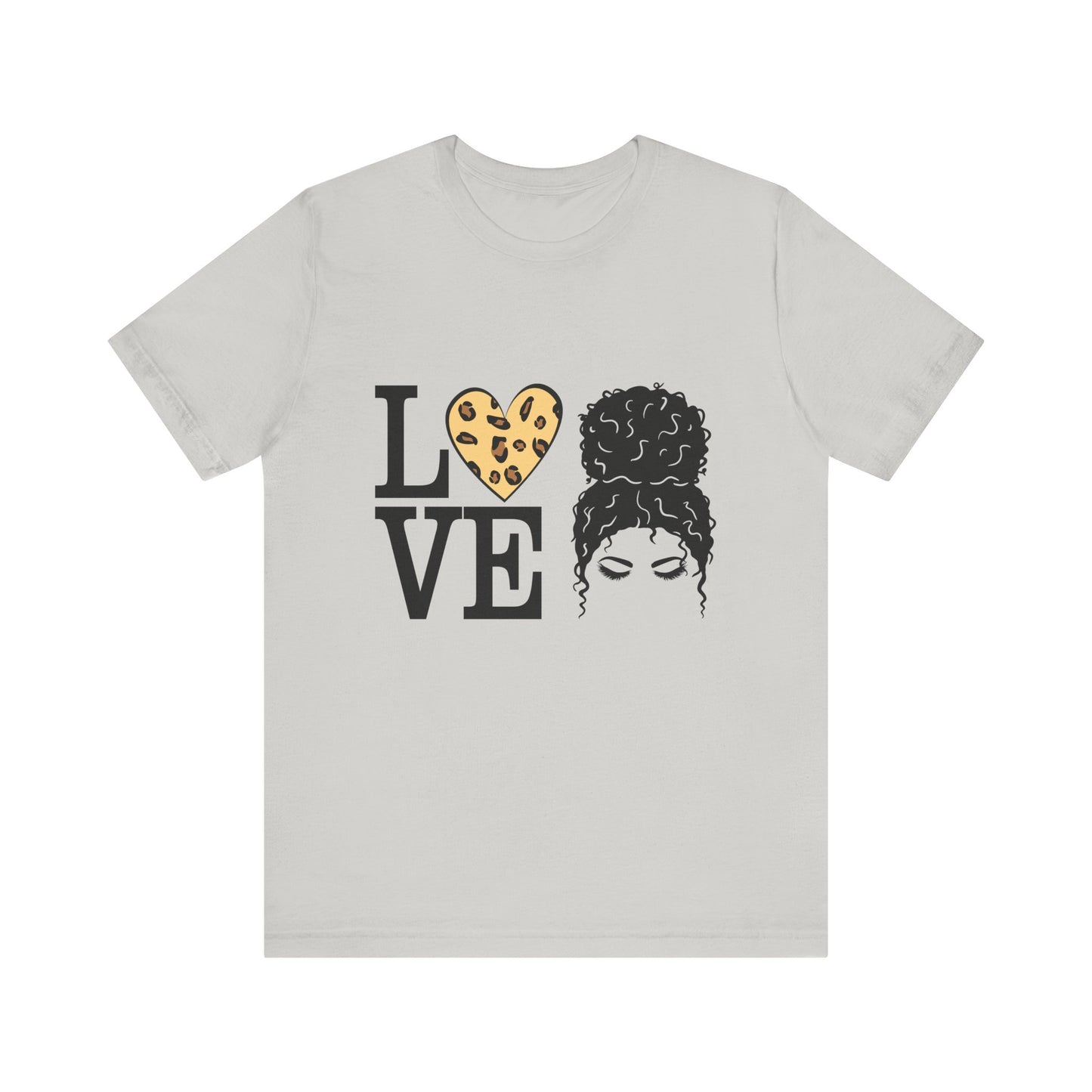 Love Print Girl Tee, Cute Gift for Dates, Casual Everyday Wear, Valentine's Day Top, Unique Fashion Statement for Ladies