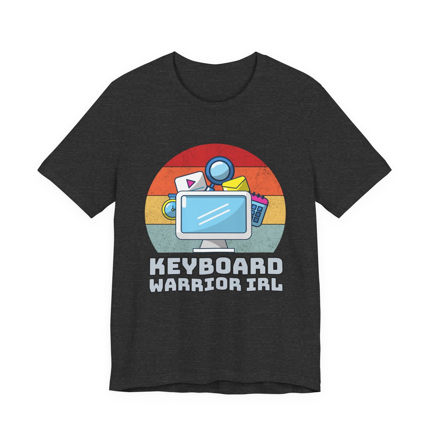 Playful Keyboard Warrior Tee, Gamer Shirt, Geek Fashion, Cute Coding Gift, Unisex Casual Tee, Retro Gaming Apparel