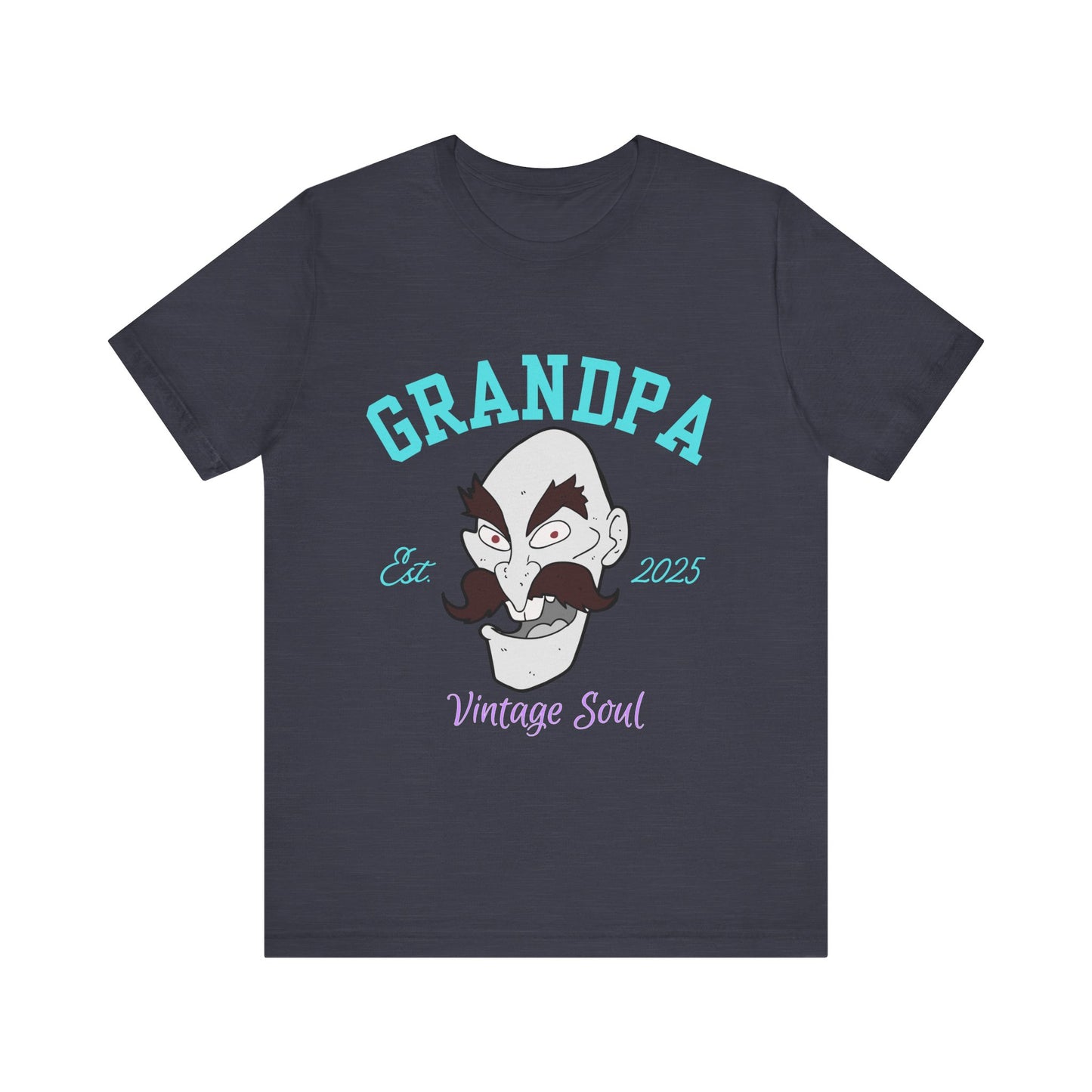 Grandpa Est 2025 Vintage Soul Tee, Funny Grandpa Gift, Unisex T-Shirt, Father's Day, Vintage Style, Gift for Grandpa