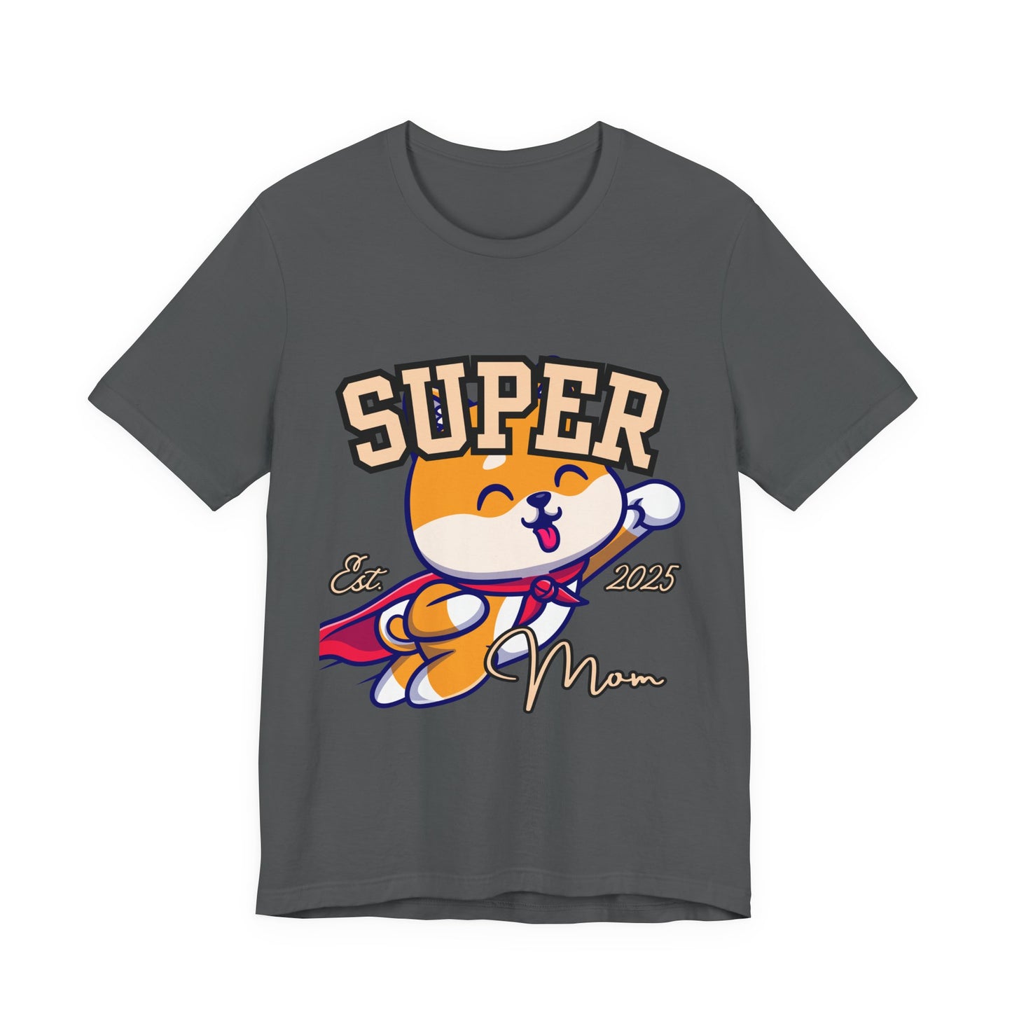 Super Hero Mom Tee, Cute Cat T-Shirt, Gift for Cat Lovers, Casual Wear, Fun Unisex Shirt, Birthday Celebration Tee