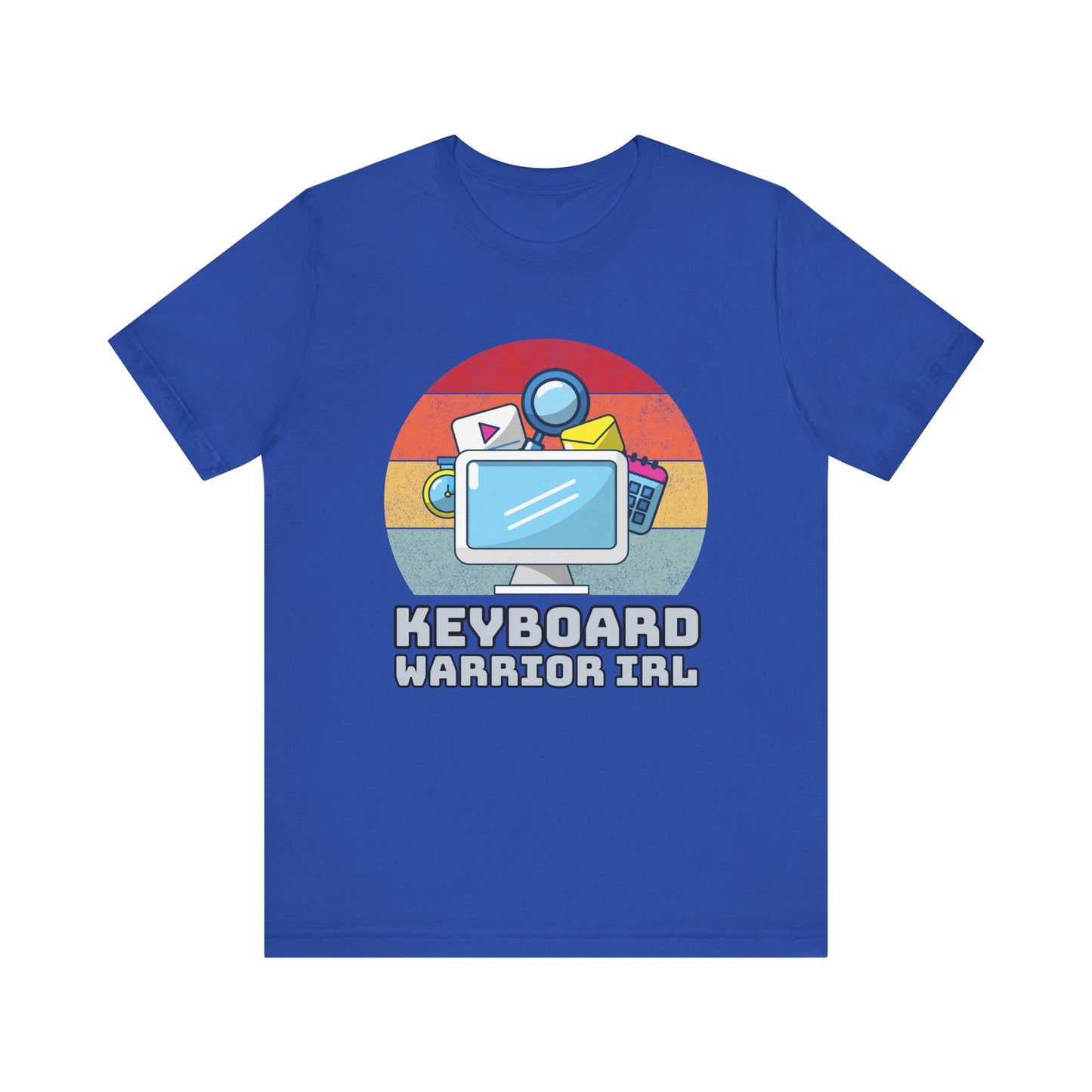 Playful Keyboard Warrior Tee, Gamer Shirt, Geek Fashion, Cute Coding Gift, Unisex Casual Tee, Retro Gaming Apparel