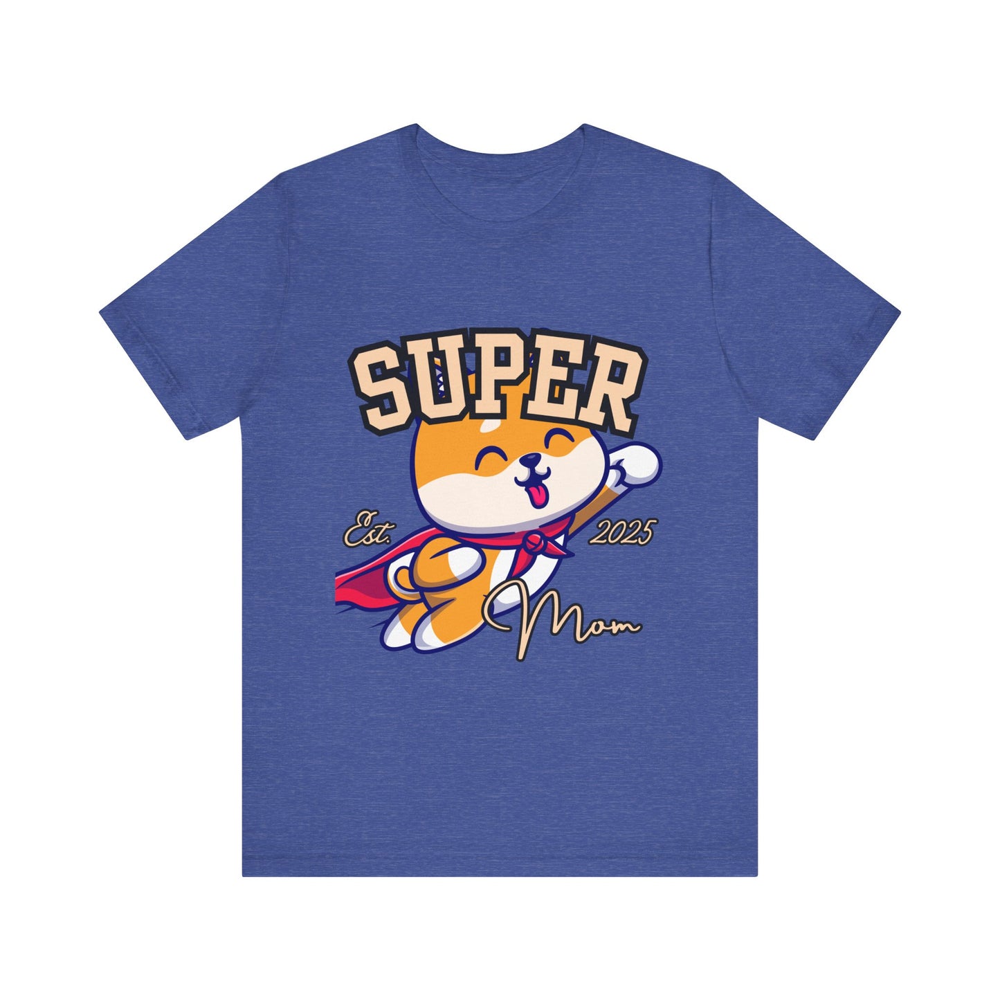 Super Hero Mom Tee, Cute Cat T-Shirt, Gift for Cat Lovers, Casual Wear, Fun Unisex Shirt, Birthday Celebration Tee