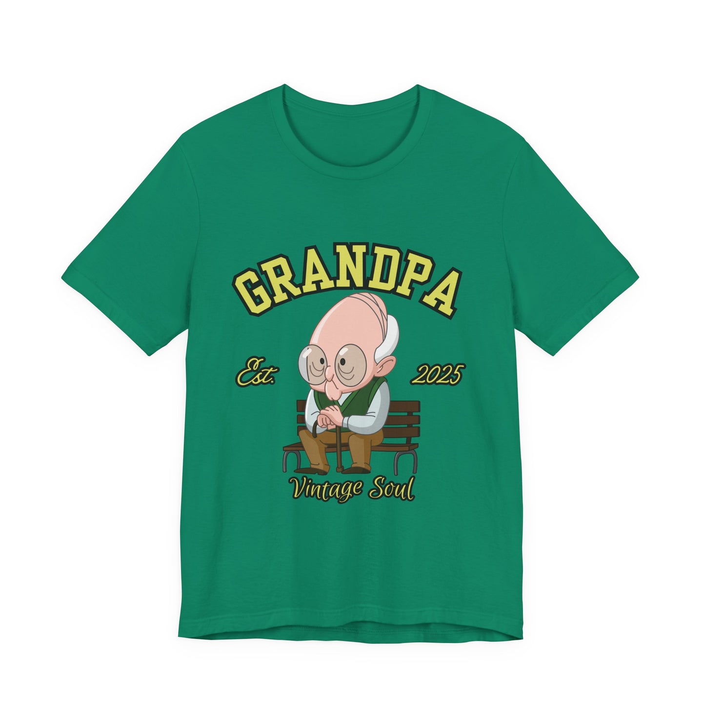 Vintage Grandpa Tee, Unisex Short Sleeve T-Shirt, Gift for Grandpa, Father's Day Outfit, Family Reunion Apparel, Nostalgic T-Shirt