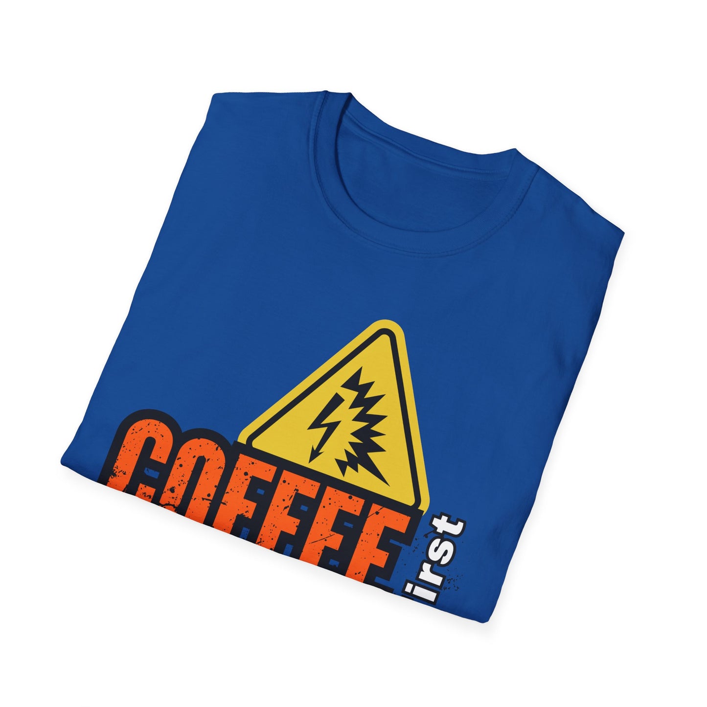 Coffee First Circuits Second Unisex T-Shirt, Funny Gift for Engineers, Electrician Tee, Tech Lover Apparel, Casual Wear, Birthday Gift