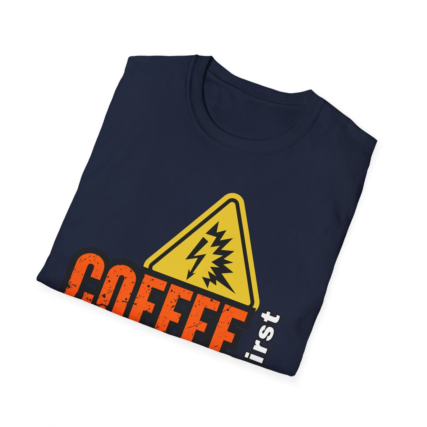 Coffee First Circuits Second Unisex T-Shirt, Funny Gift for Engineers, Electrician Tee, Tech Lover Apparel, Casual Wear, Birthday Gift