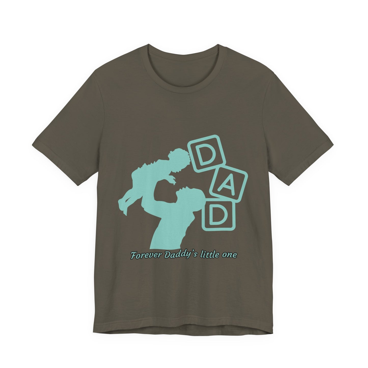 Dad and Child Love Tee, Father's Day Gift, Unisex Jersey T-Shirt, Family Bonding, Casual Wear, Forever Daddy's Little One