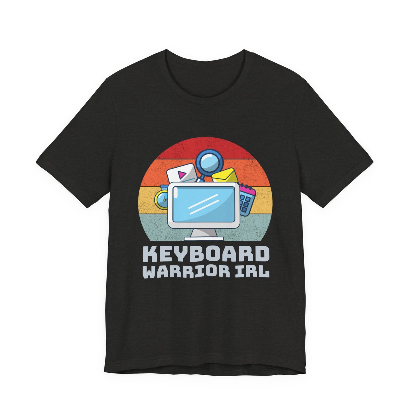 Playful Keyboard Warrior Tee, Gamer Shirt, Geek Fashion, Cute Coding Gift, Unisex Casual Tee, Retro Gaming Apparel