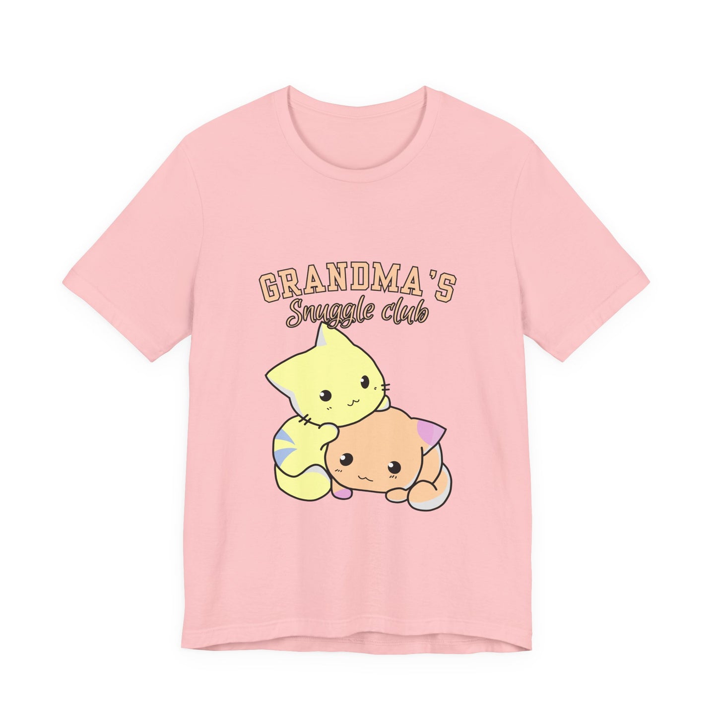 Grandma's Snuggle Club Tee, Cozy Gift for Grandma, Cute Cat Graphic Shirt, Family Gathering Outfit, Birthday Gift for Grandma