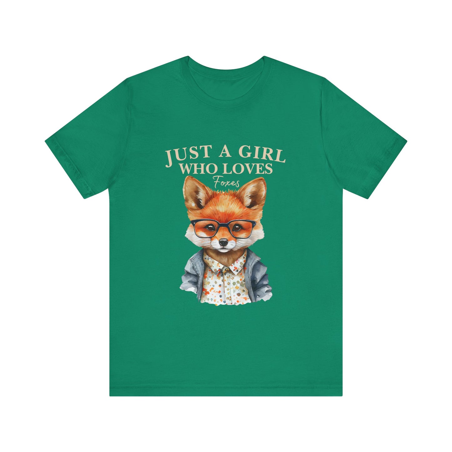 Cute Fox Graphic Tee for Animal Lovers, Fun Gift for Girls, Nature Lover Shirt, Animal Themed Apparel, Perfect for Casual Outings